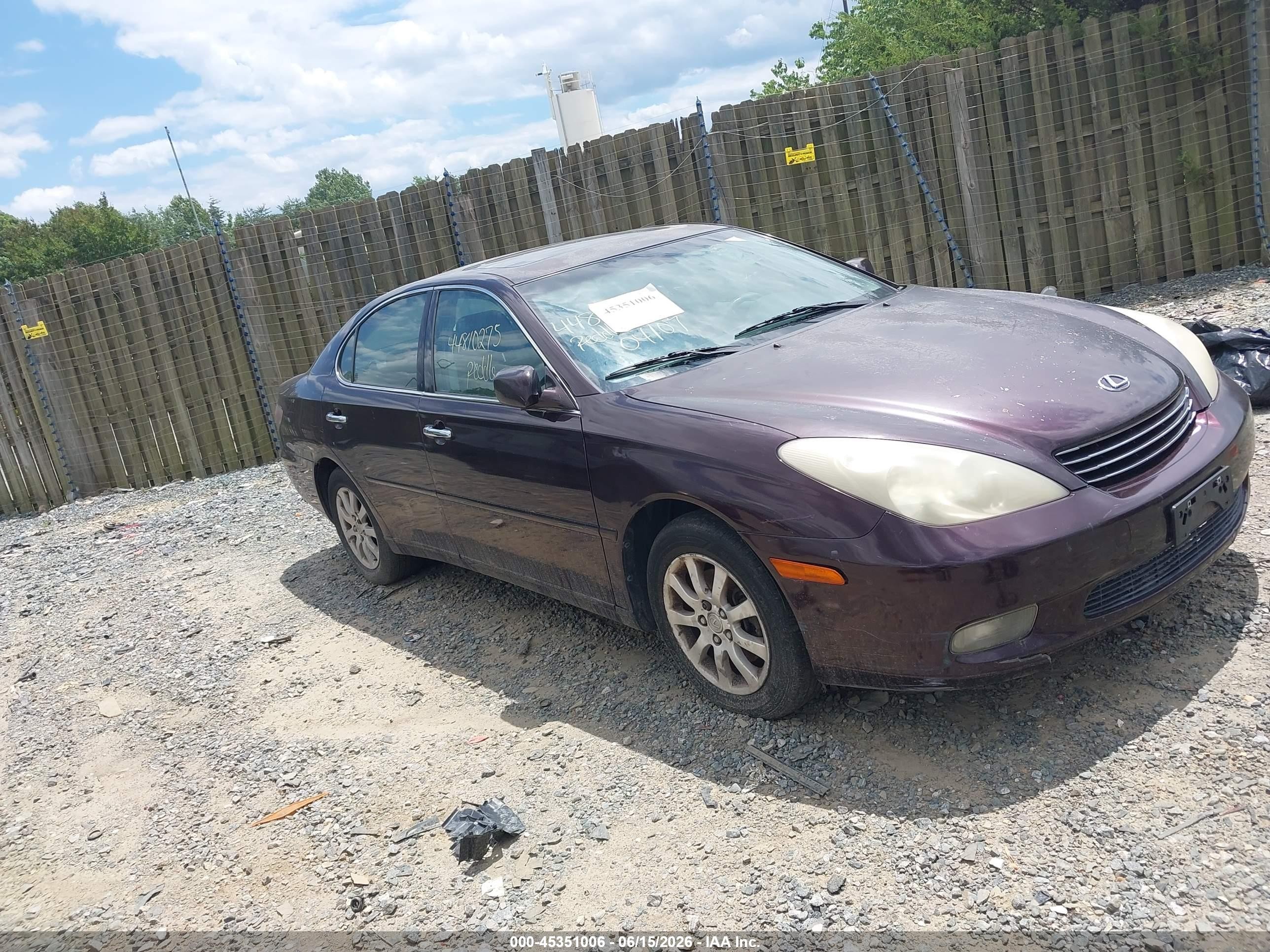 2004 Lexus Es 330   Brown vin: JTHBA30G640002067