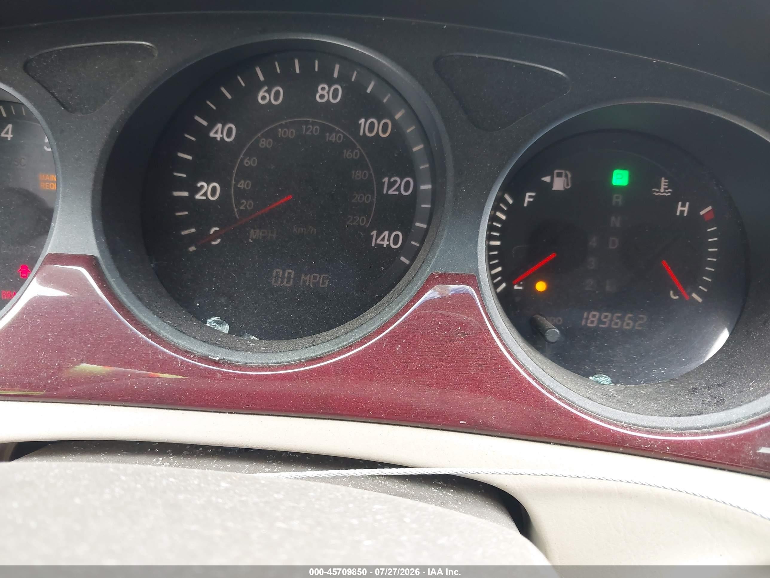 2004 Lexus Es 330 Gold vin: JTHBA30G640016275