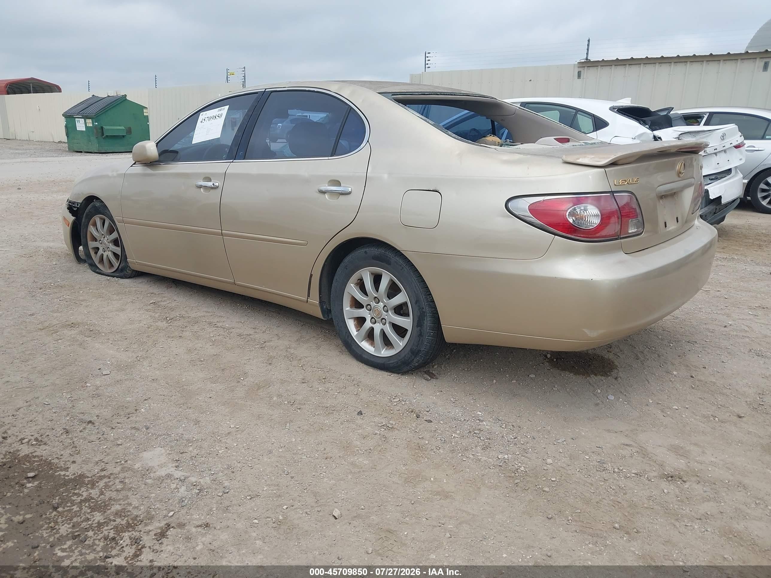 2004 Lexus Es 330 Gold vin: JTHBA30G640016275
