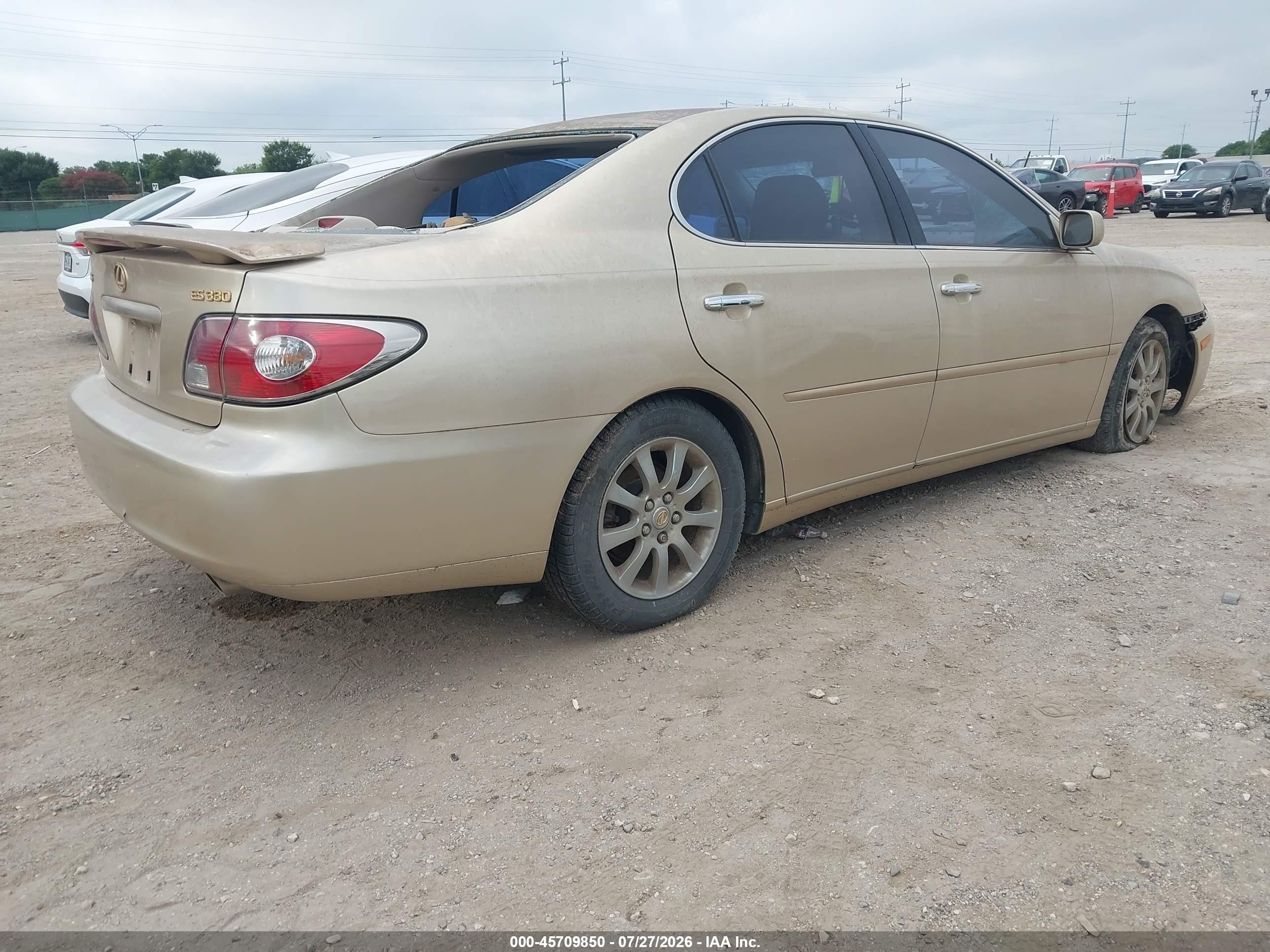 2004 Lexus Es 330 Gold vin: JTHBA30G640016275