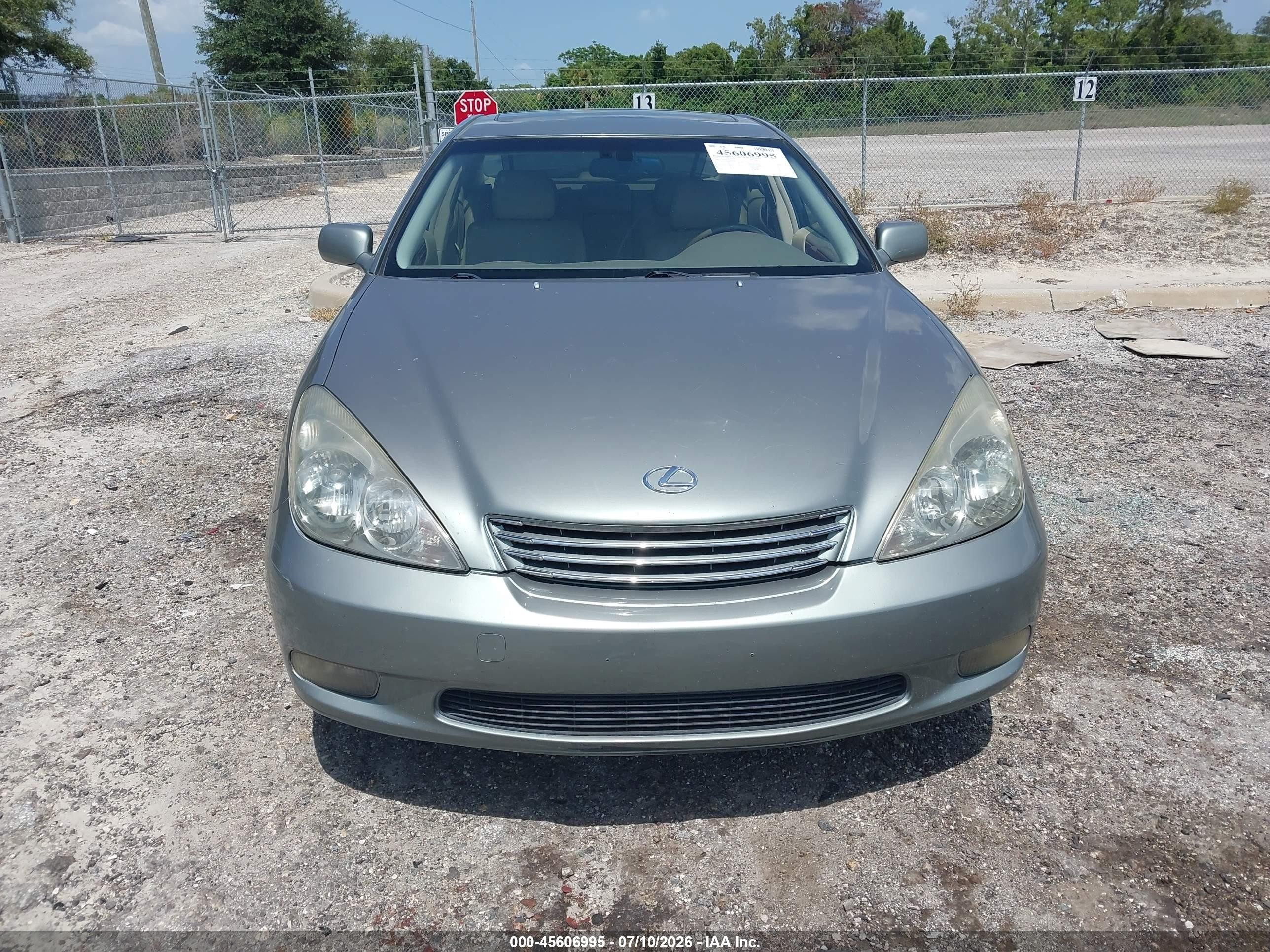 2004 Lexus Es 330   Зеленый vin: JTHBA30G645004372