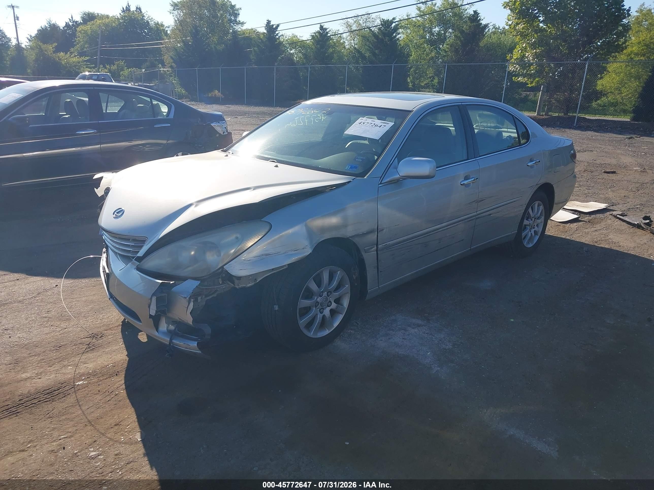 2004 Lexus Es 330   Silver vin: JTHBA30G645007272