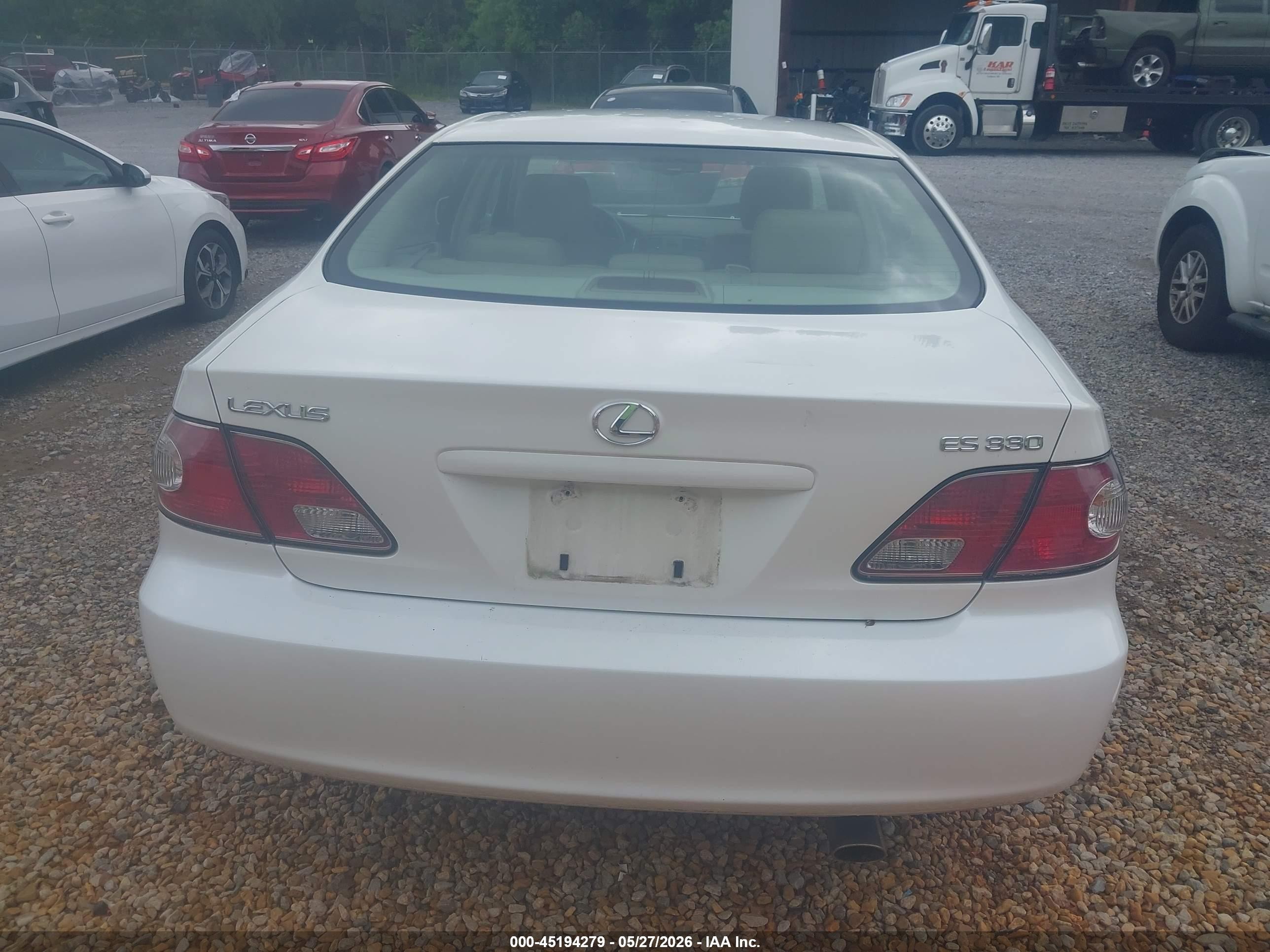 2004 Lexus Es 330 White vin: JTHBA30G645008289