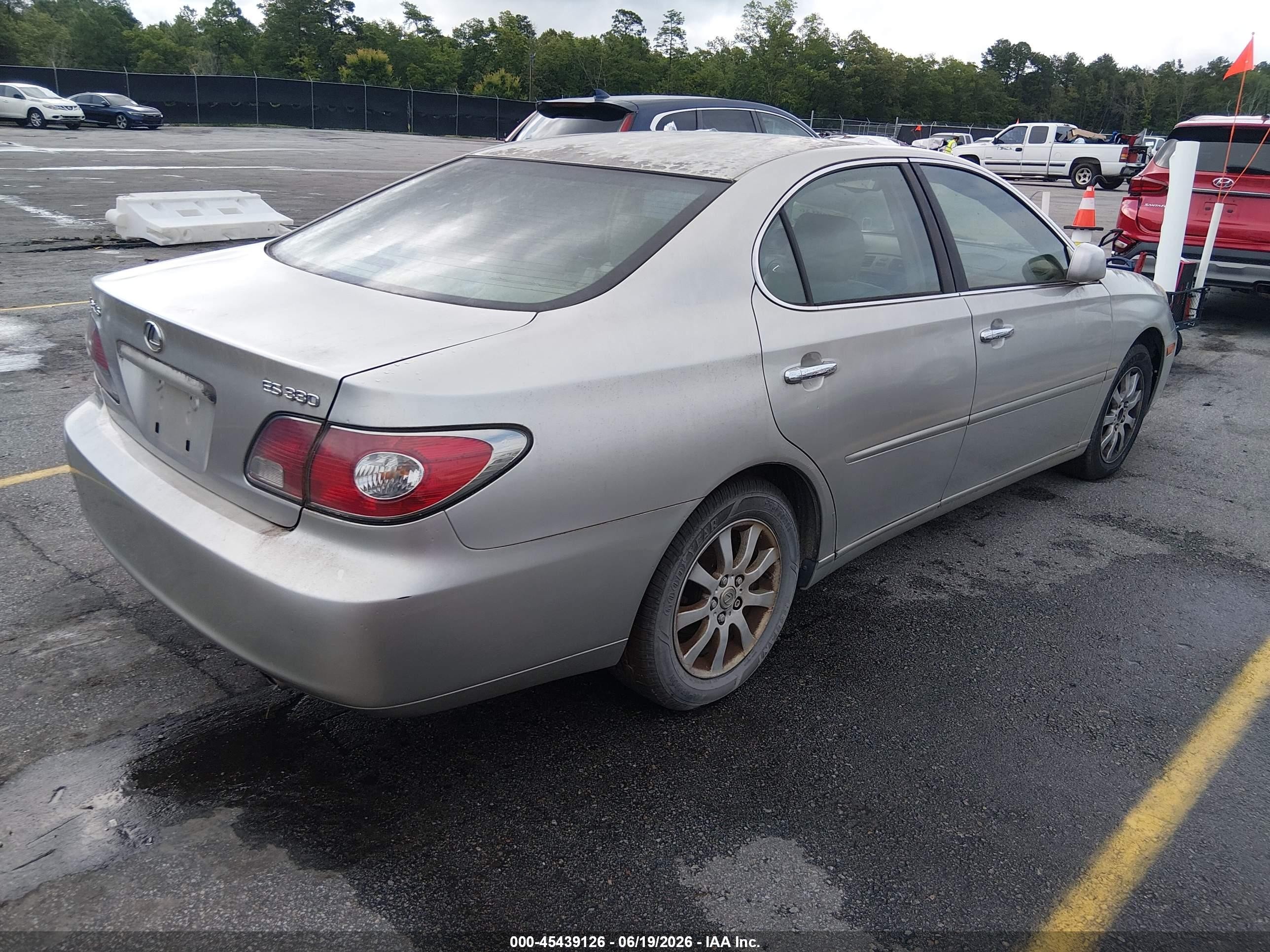 2004 Lexus Es 330 Silver vin: JTHBA30G645015758
