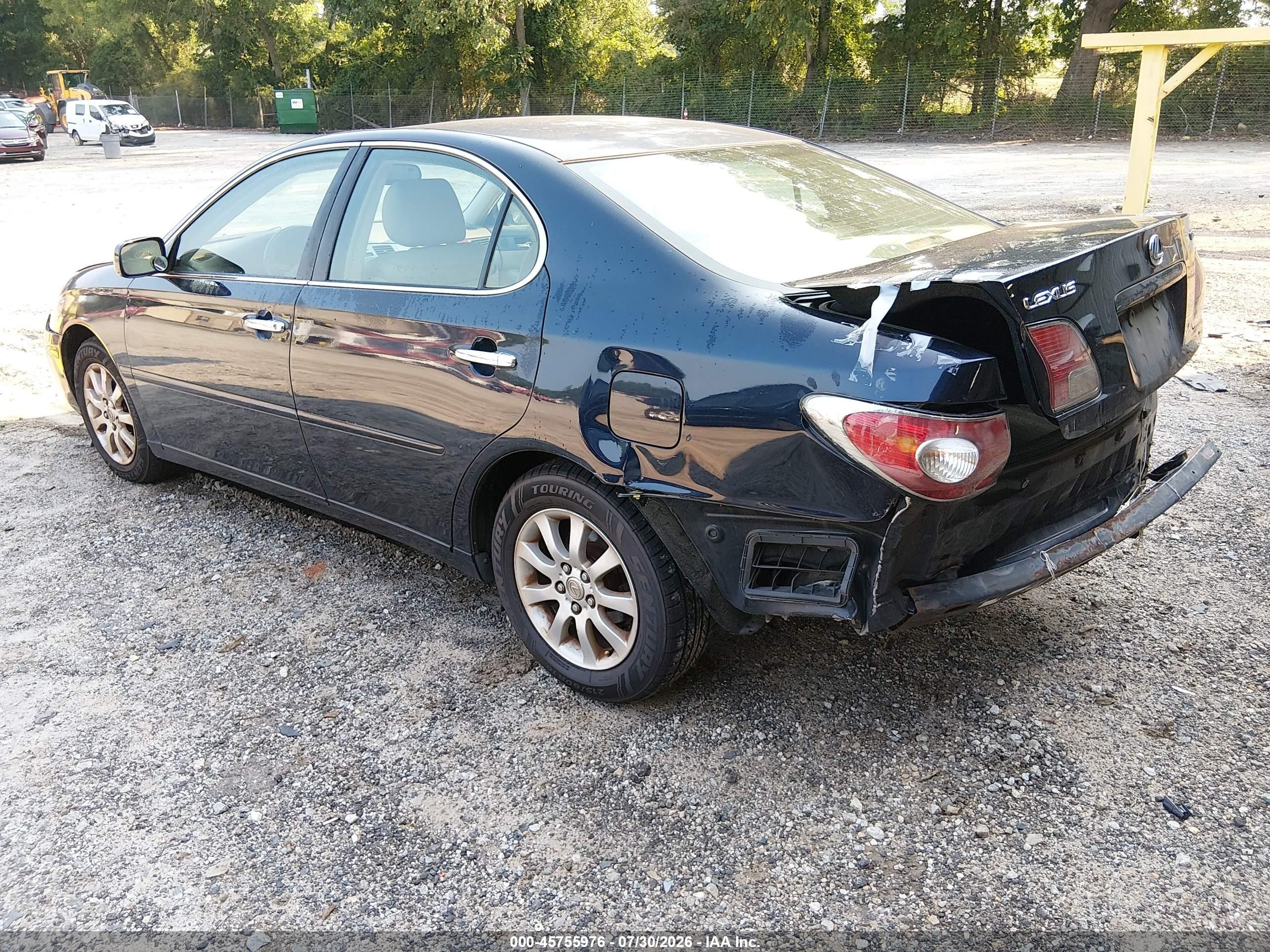 2004 Lexus Es 330 Blue vin: JTHBA30G645044726