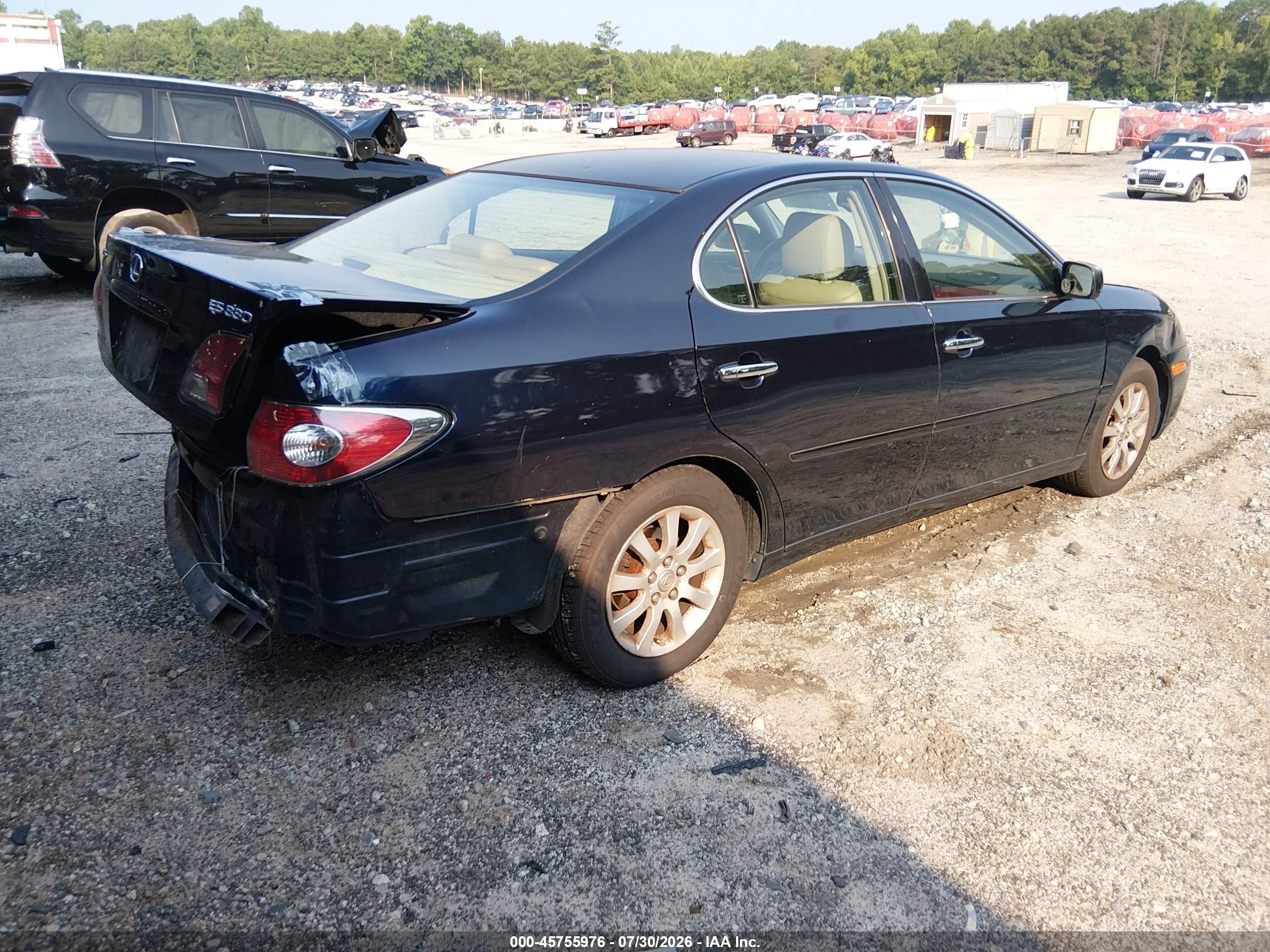 2004 Lexus Es 330 Blue vin: JTHBA30G645044726