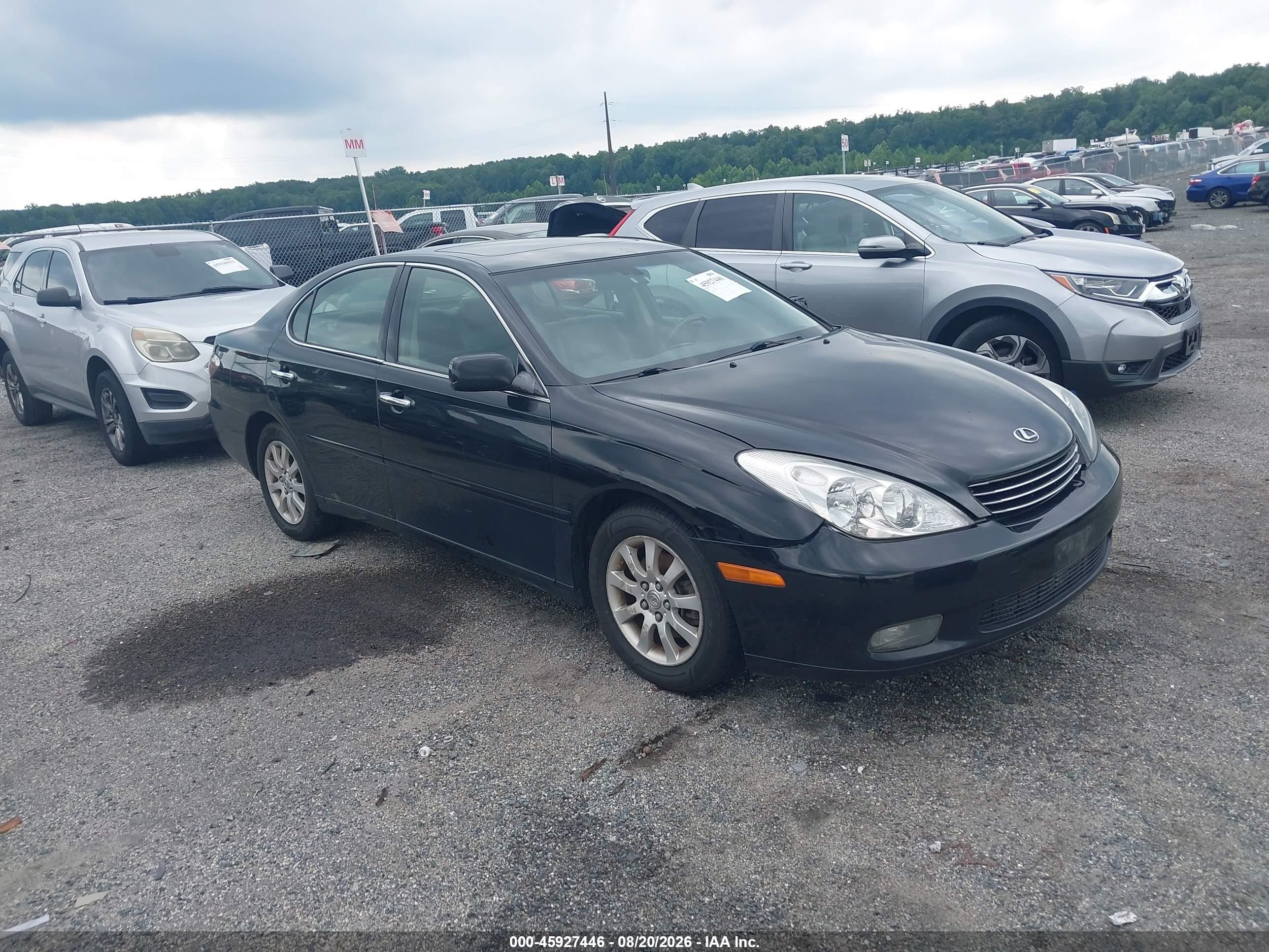 2004 Lexus Es 330   Black vin: JTHBA30G645053619