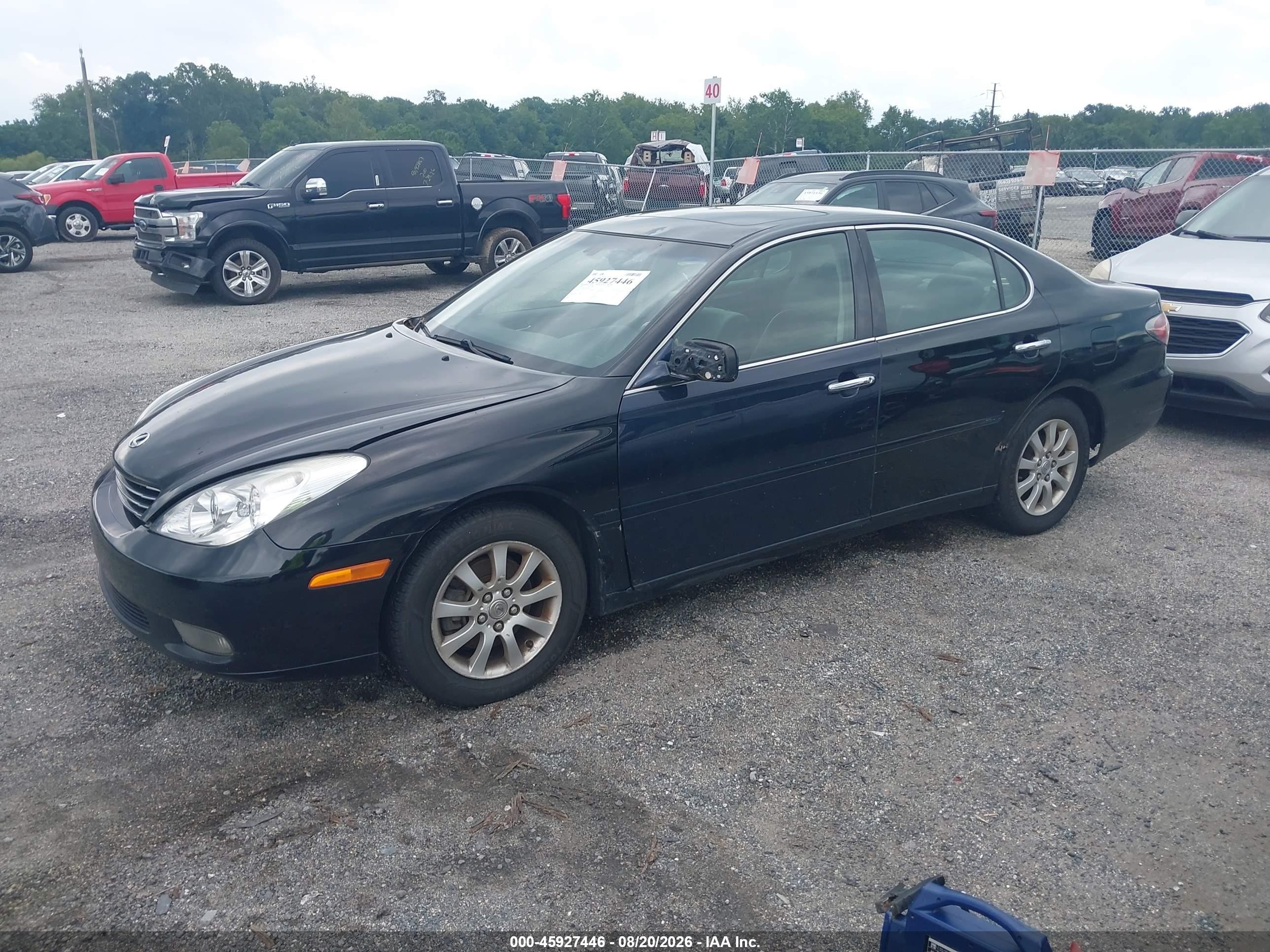 2004 Lexus Es 330   Black vin: JTHBA30G645053619