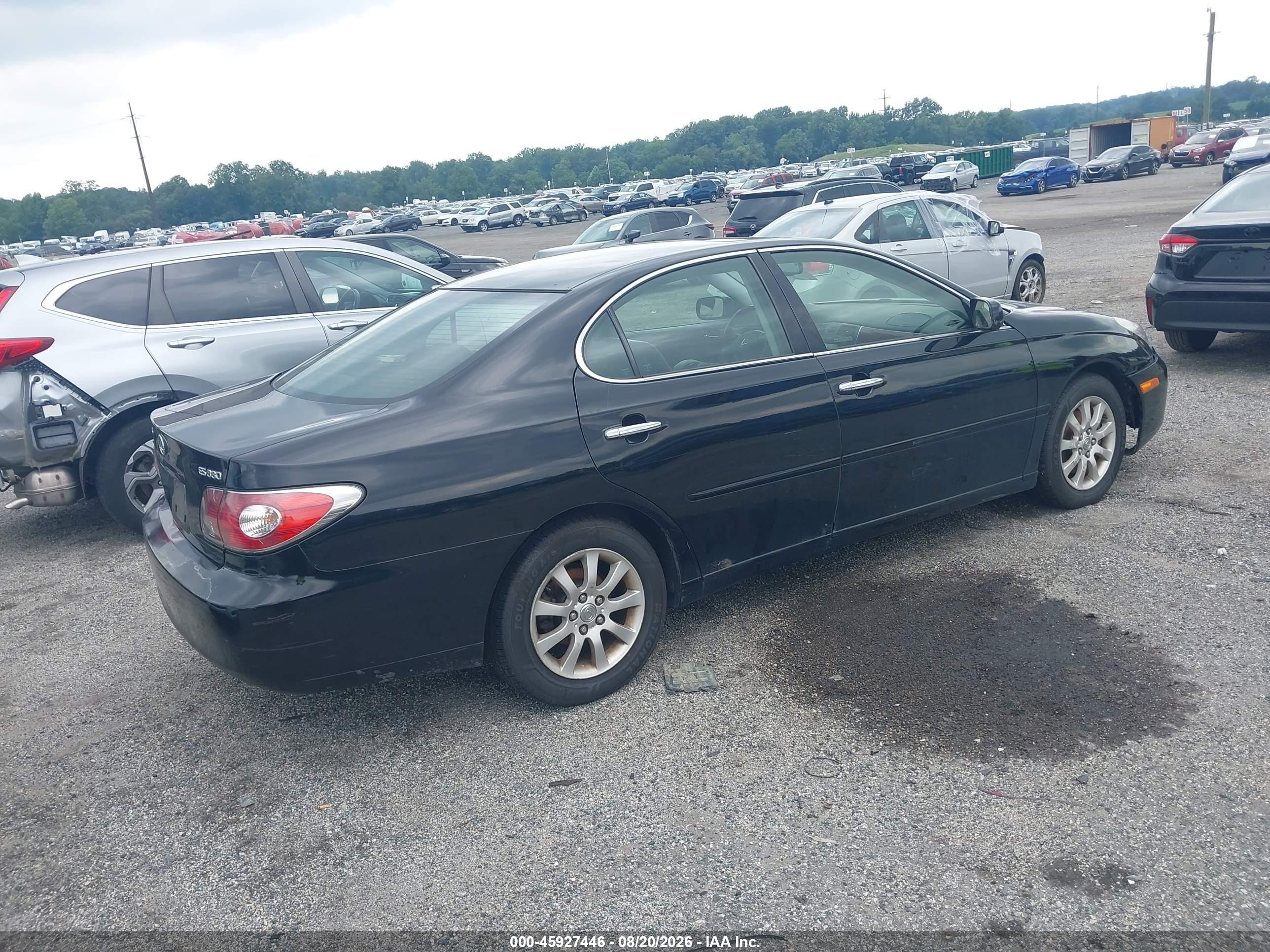 2004 Lexus Es 330   Black vin: JTHBA30G645053619