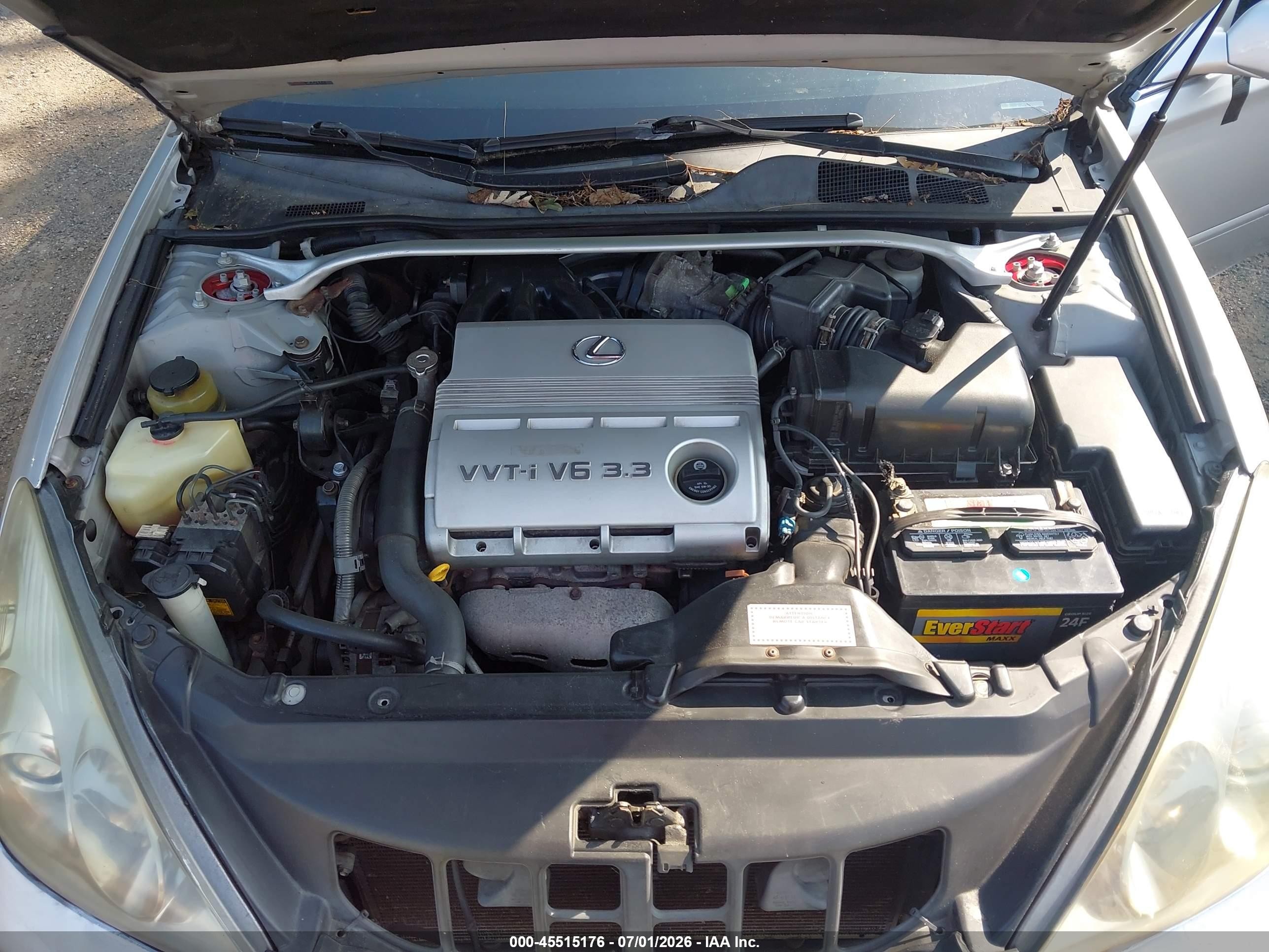 2005 Lexus Es 330   Silver vin: JTHBA30G655064895
