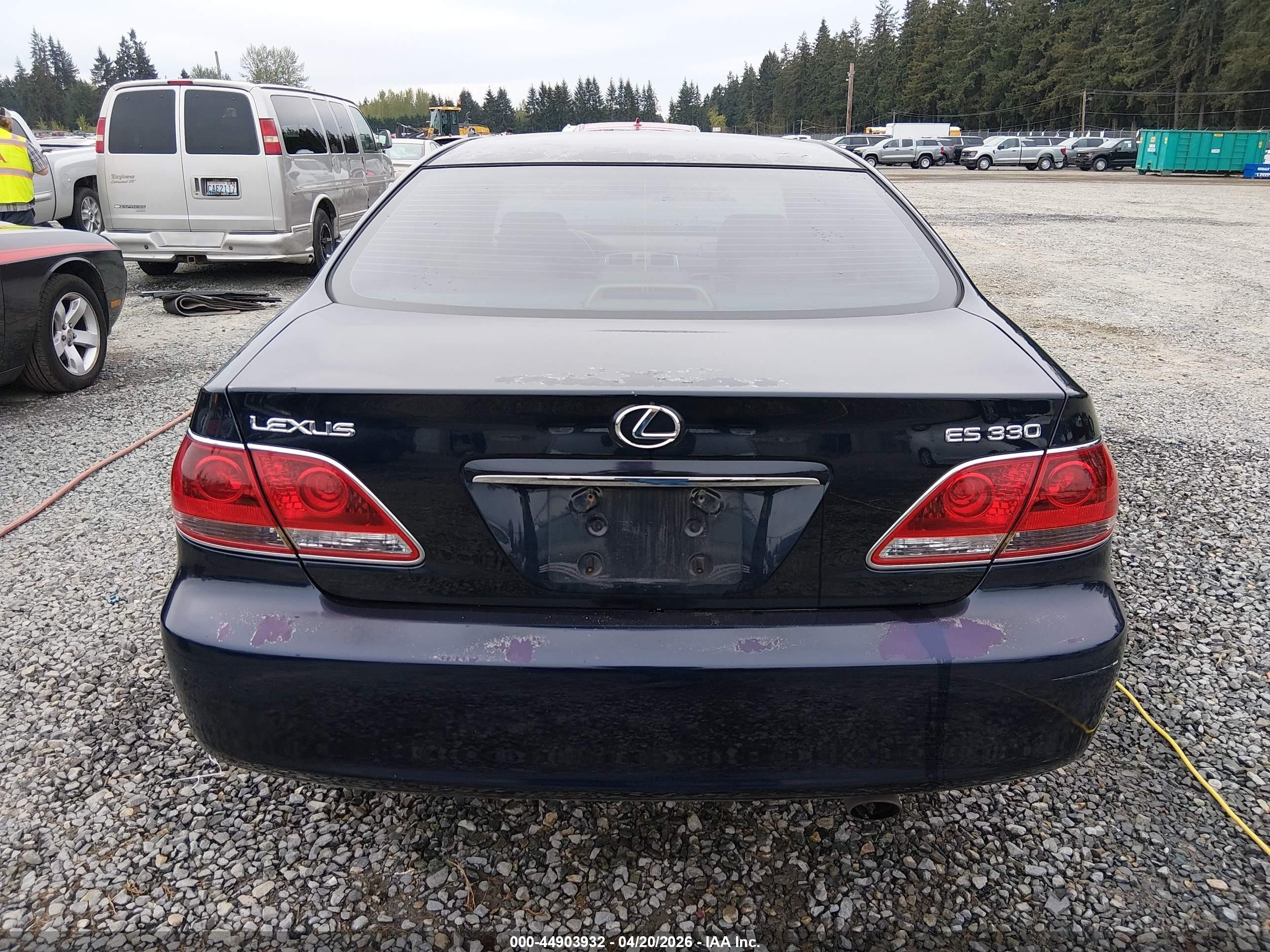 2005 Lexus Es 330 Blue vin: JTHBA30G655065433