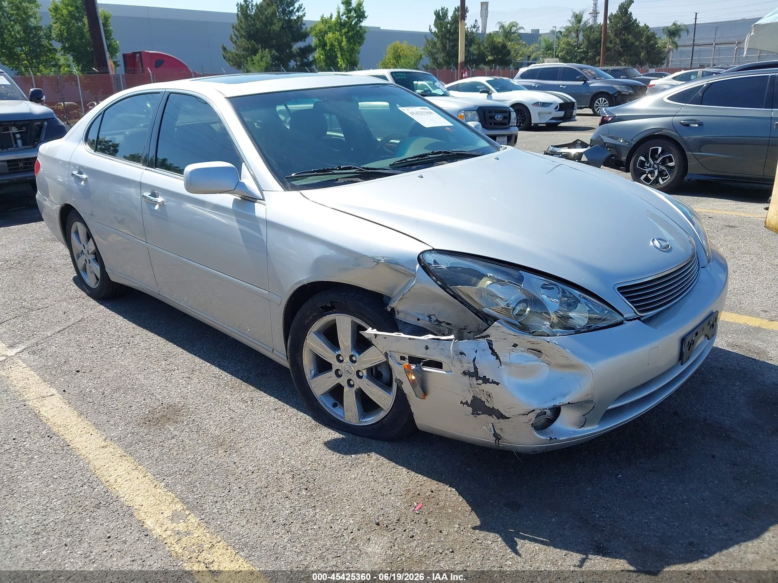 2005 Lexus Es 330 Gray vin: JTHBA30G655068977