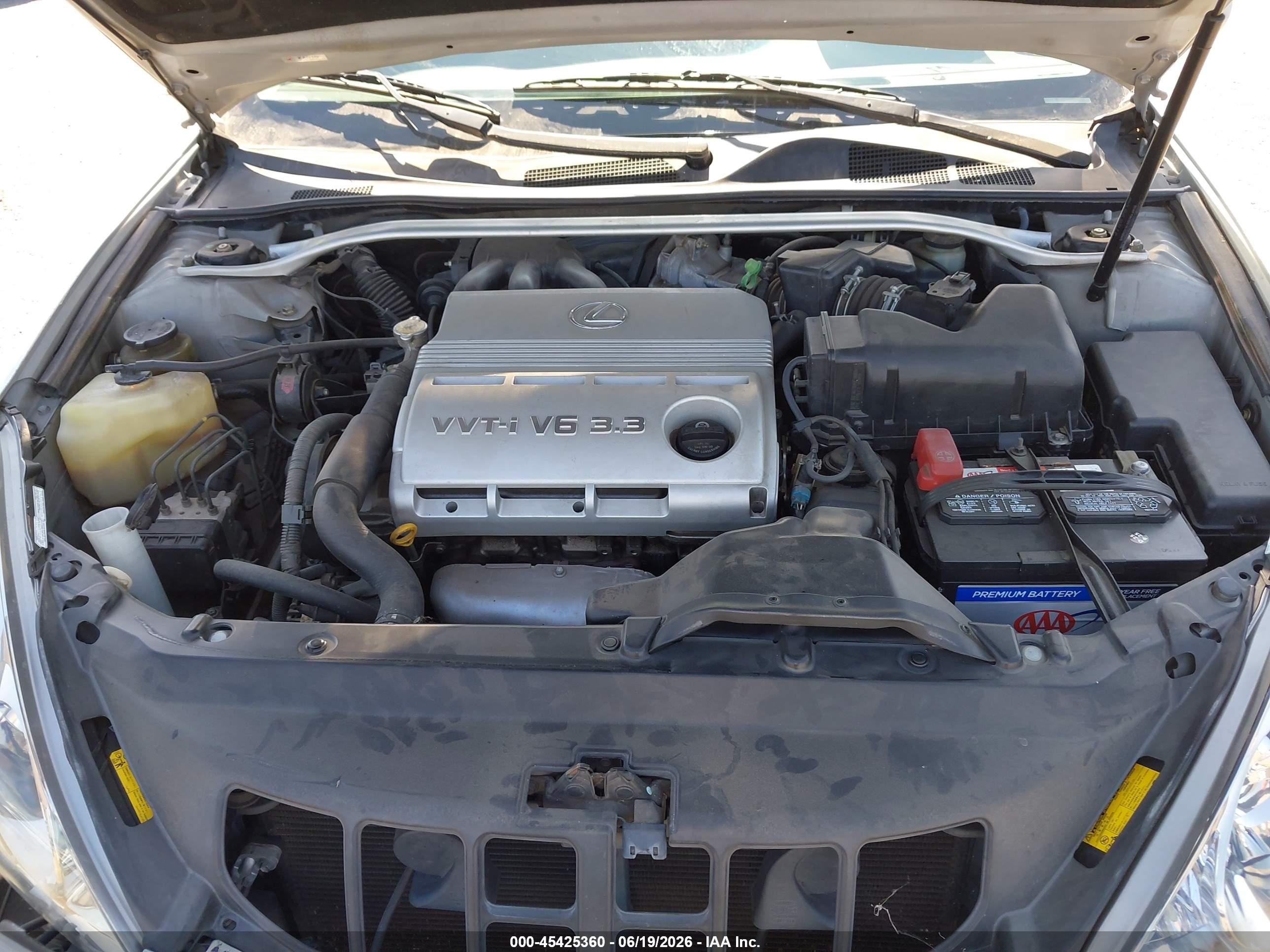 2005 Lexus Es 330 Gray vin: JTHBA30G655068977