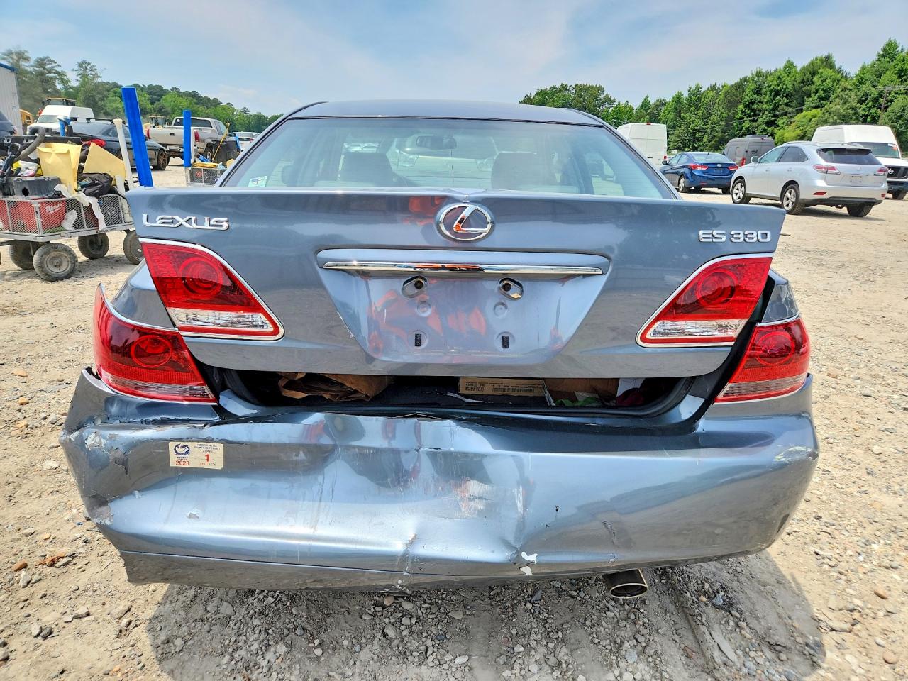 2005 Lexus Es 330 Gray vin: JTHBA30G655088601