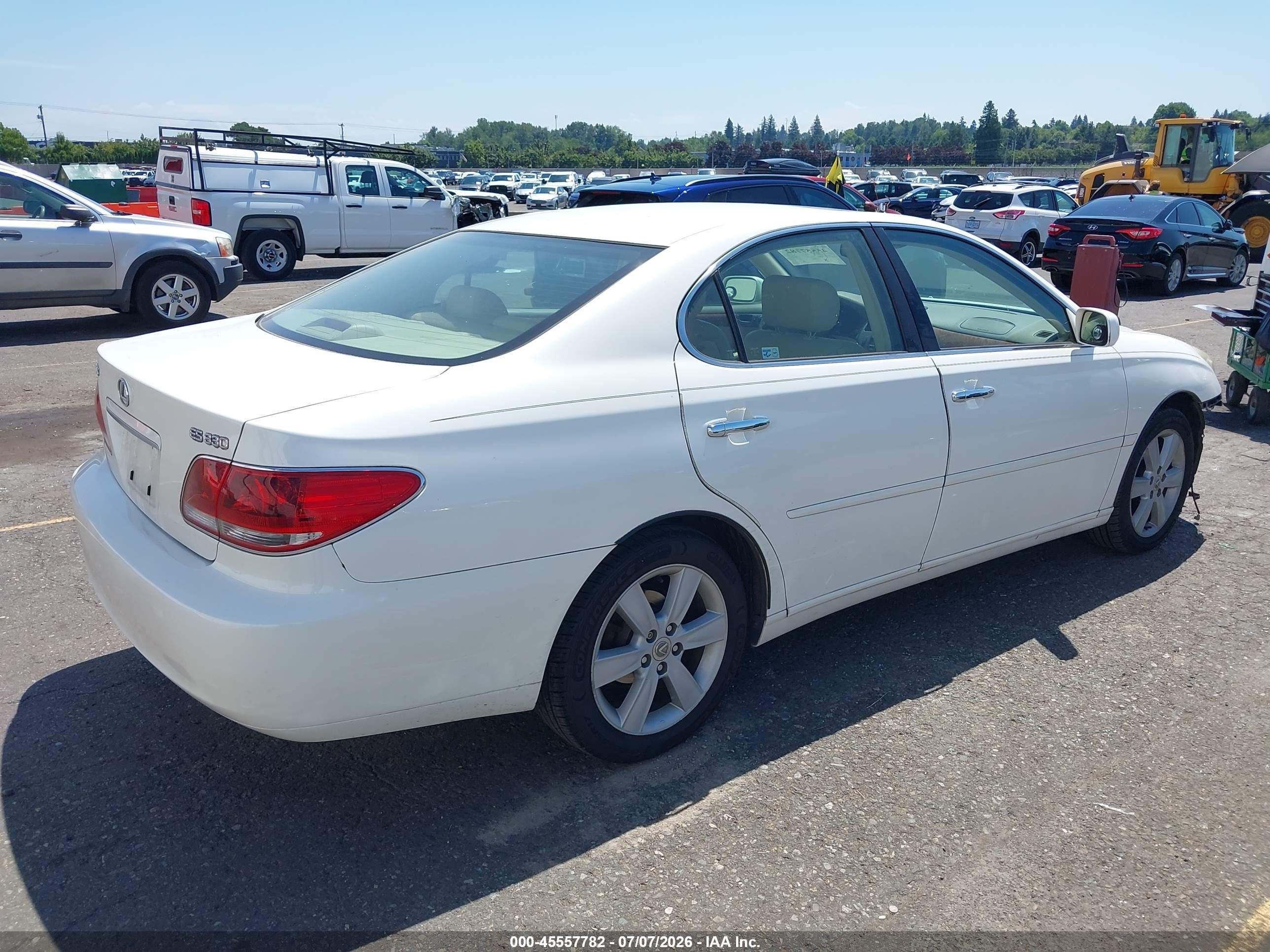2005 Lexus Es 330 Белый vin: JTHBA30G655097542