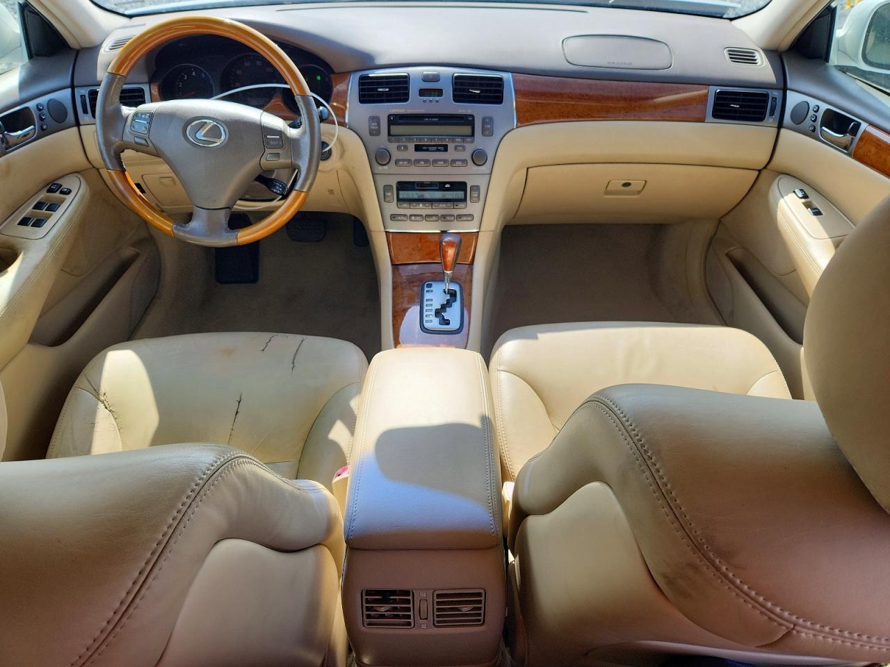 2005 Lexus Es 330 White vin: JTHBA30G655105056