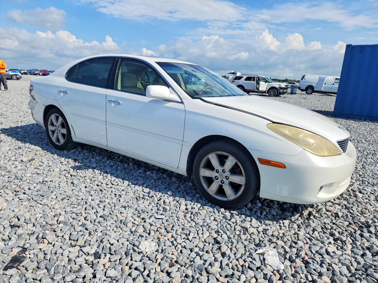 2005 Lexus Es 330 White vin: JTHBA30G655105056