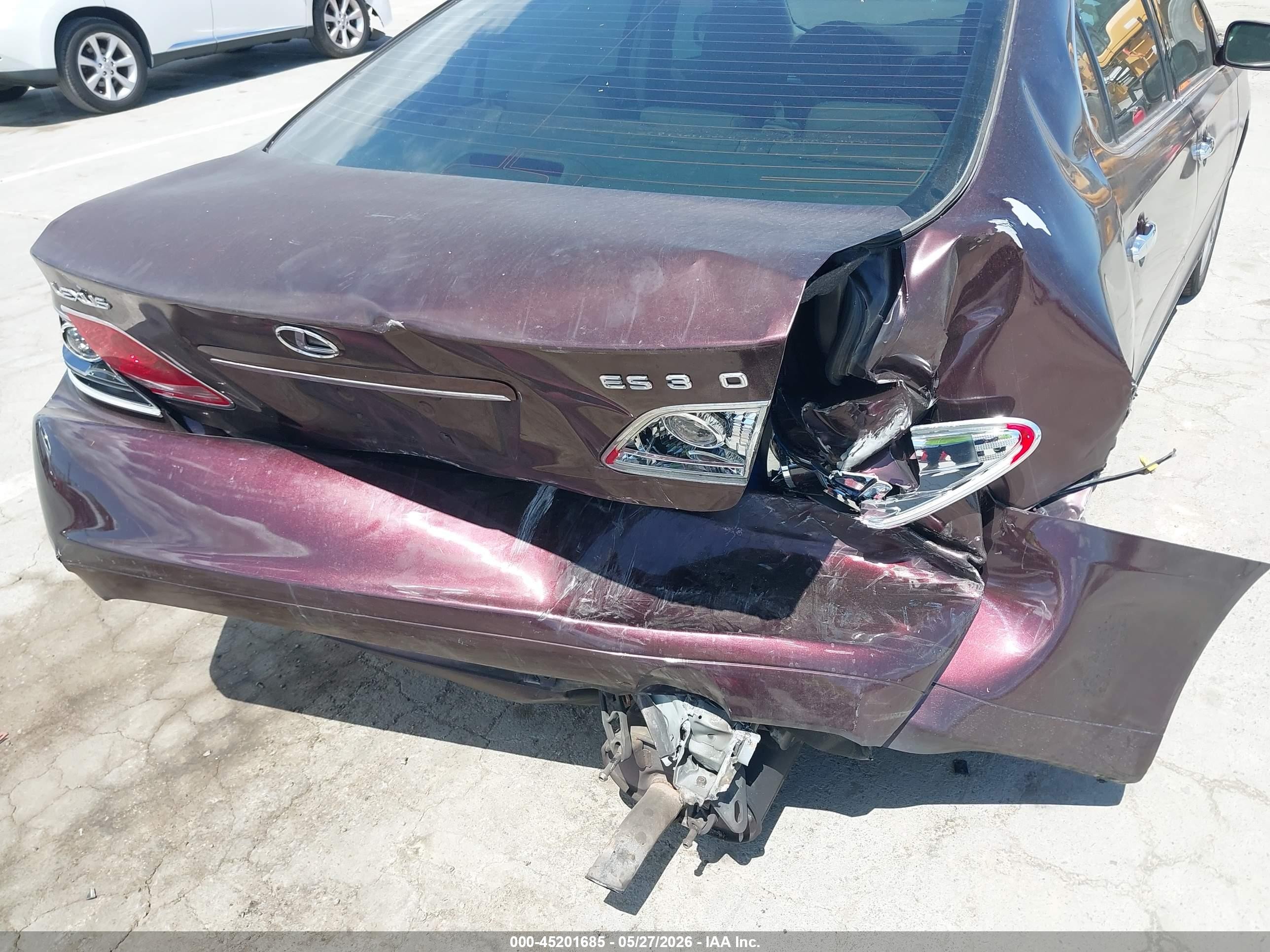 2005 Lexus Es 330   Burgundy vin: JTHBA30G655105249