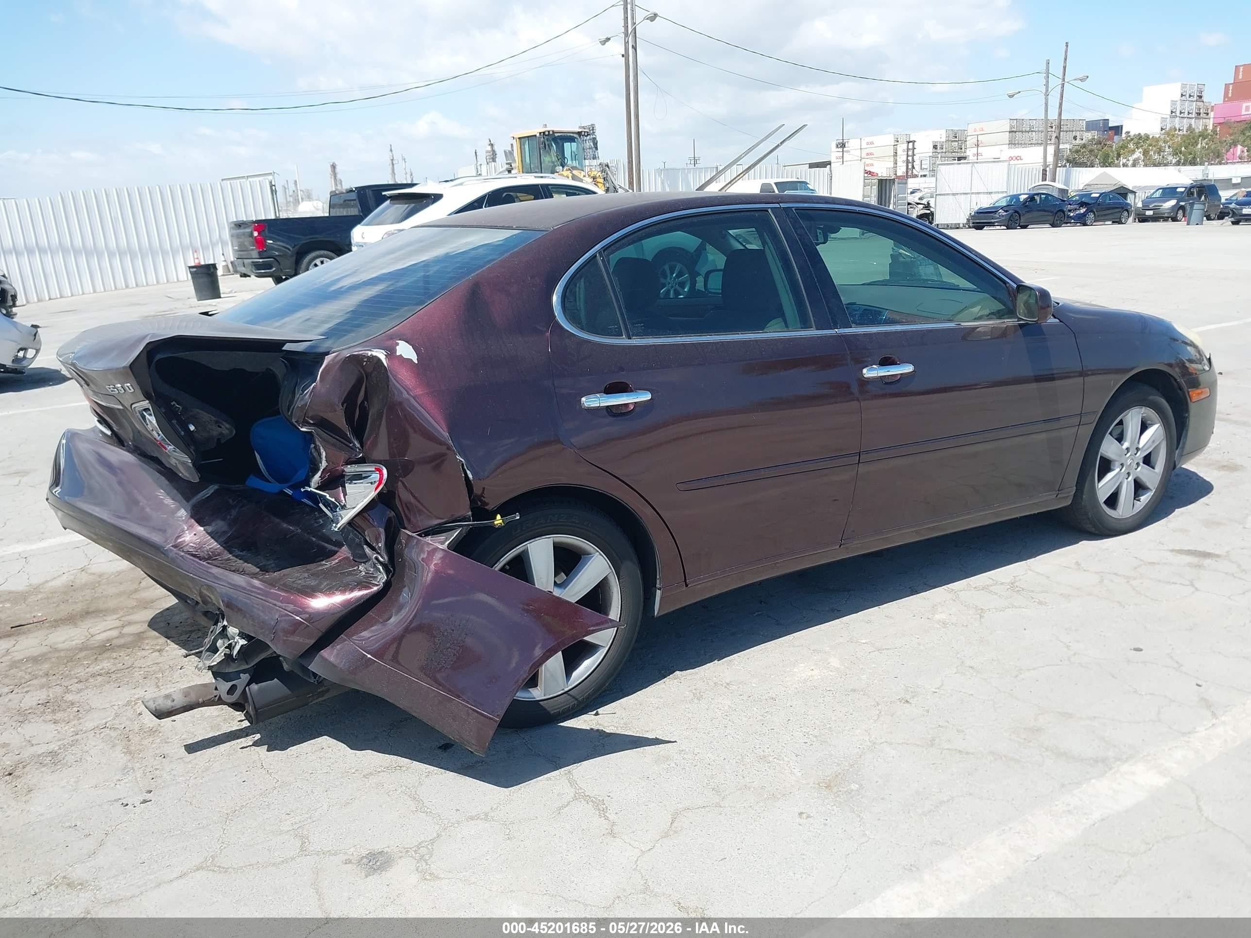 2005 Lexus Es 330   Burgundy vin: JTHBA30G655105249