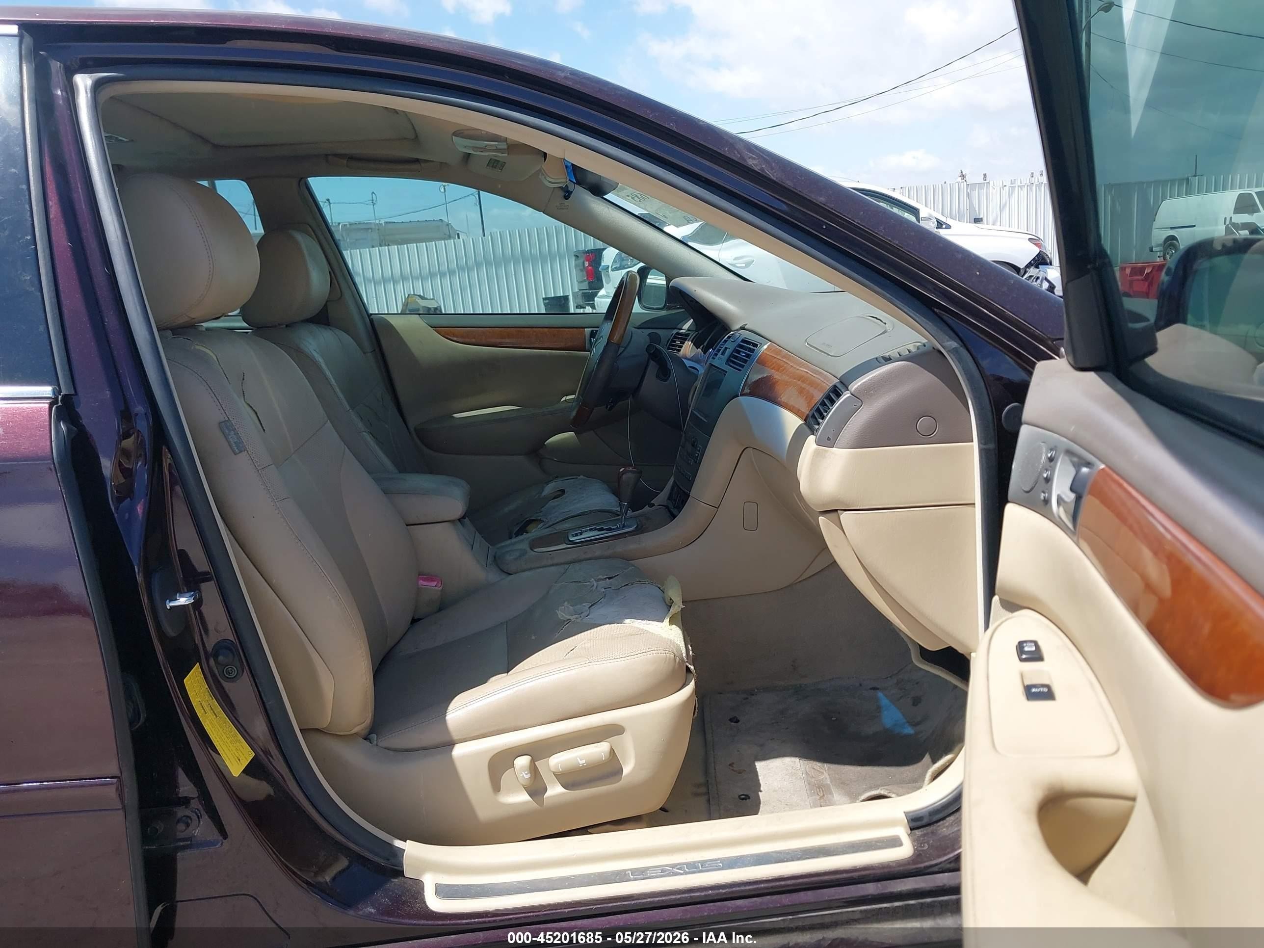2005 Lexus Es 330   Burgundy vin: JTHBA30G655105249