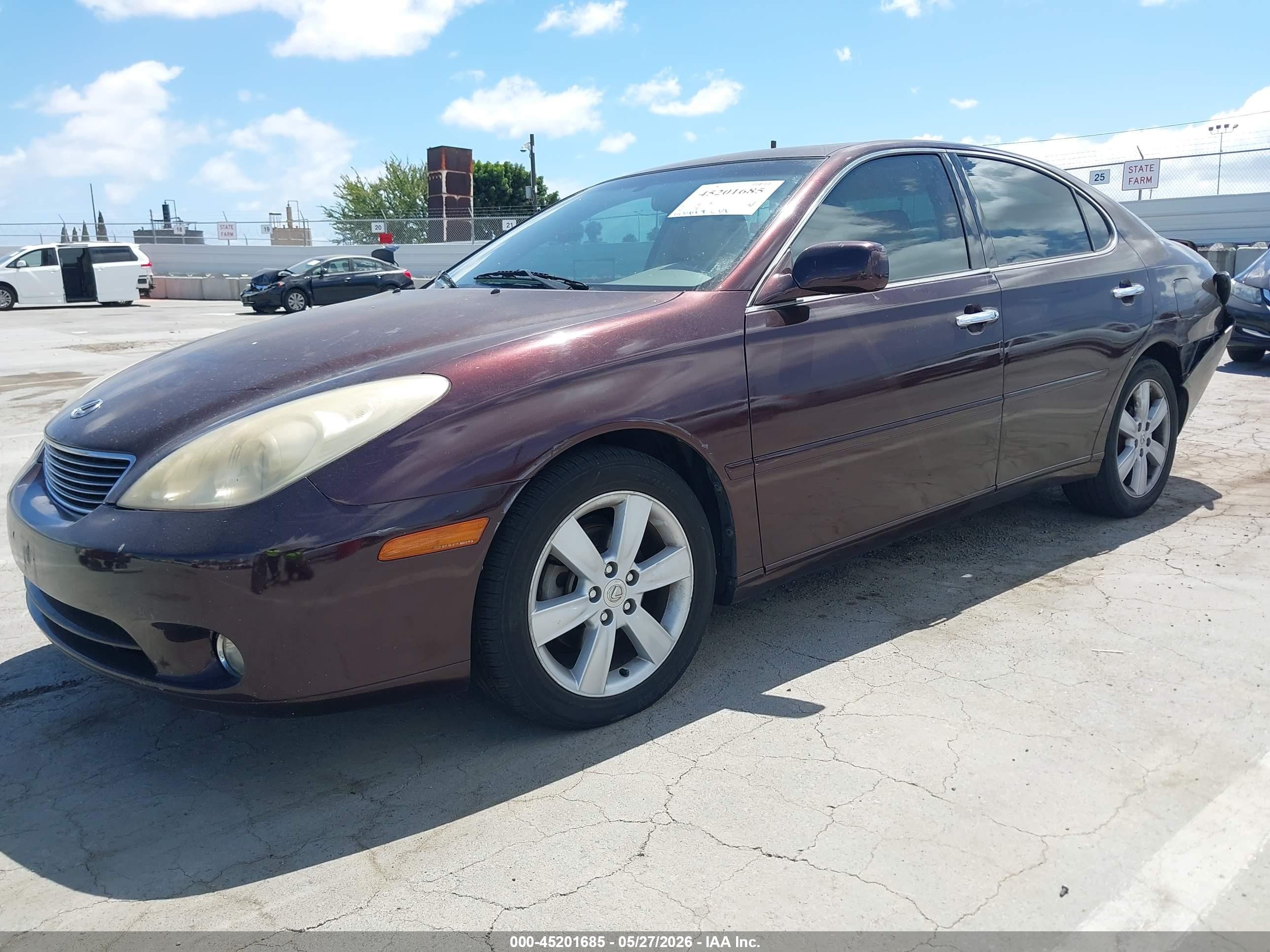 2005 Lexus Es 330   Burgundy vin: JTHBA30G655105249