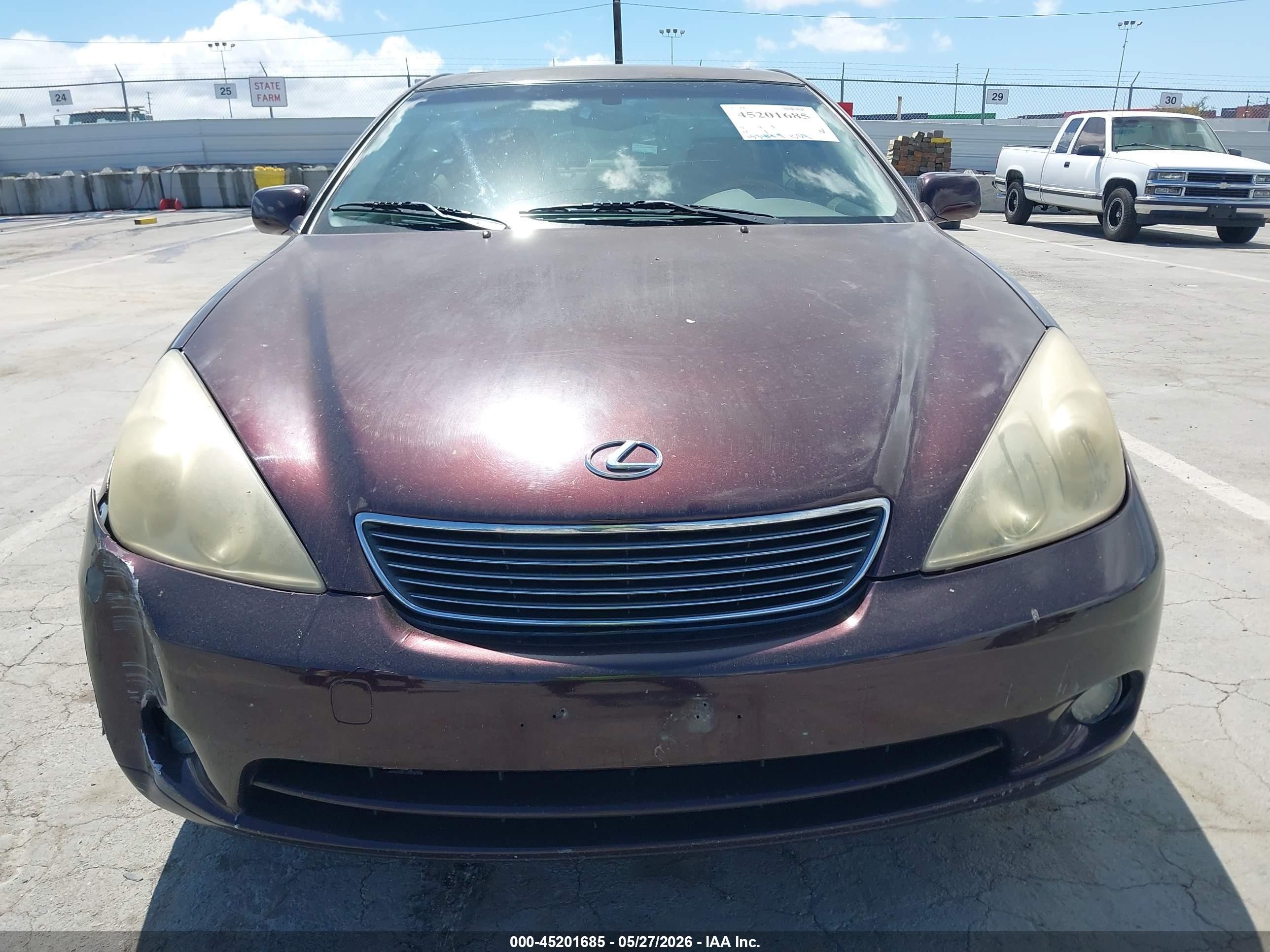 2005 Lexus Es 330   Burgundy vin: JTHBA30G655105249