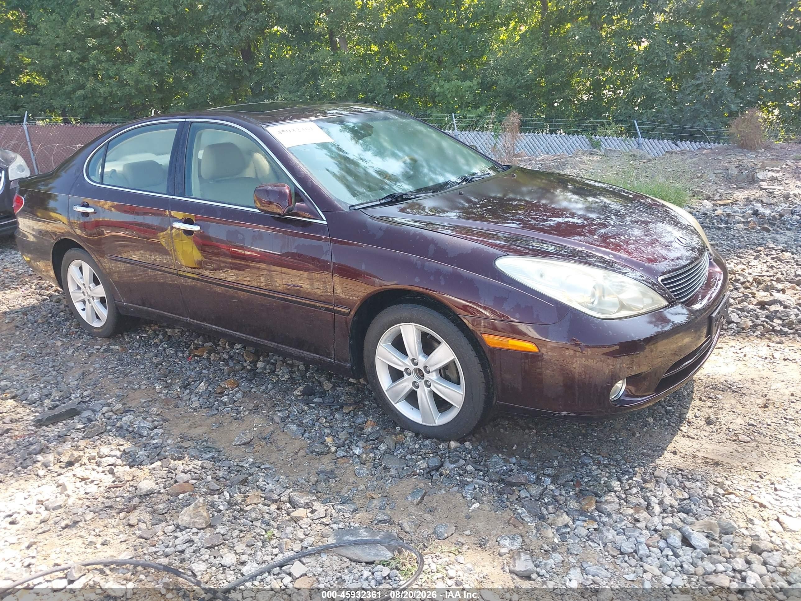 2005 Lexus Es 330   Burgundy vin: JTHBA30G655122570