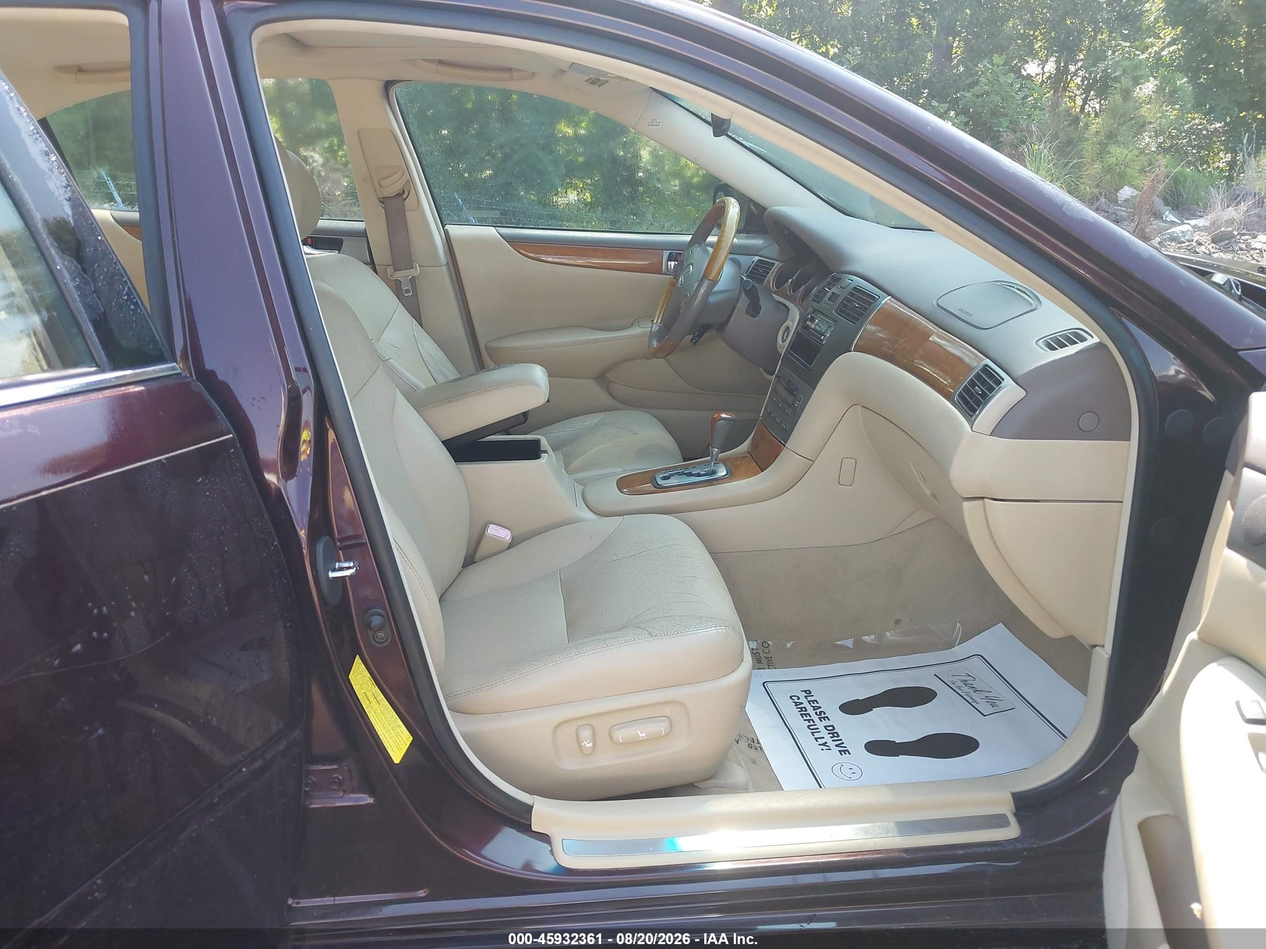 2005 Lexus Es 330   Burgundy vin: JTHBA30G655122570