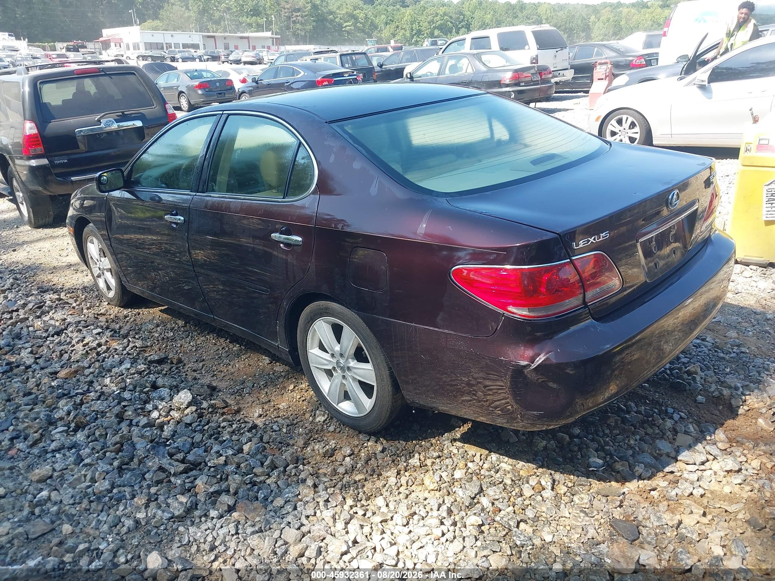 2005 Lexus Es 330   Burgundy vin: JTHBA30G655122570