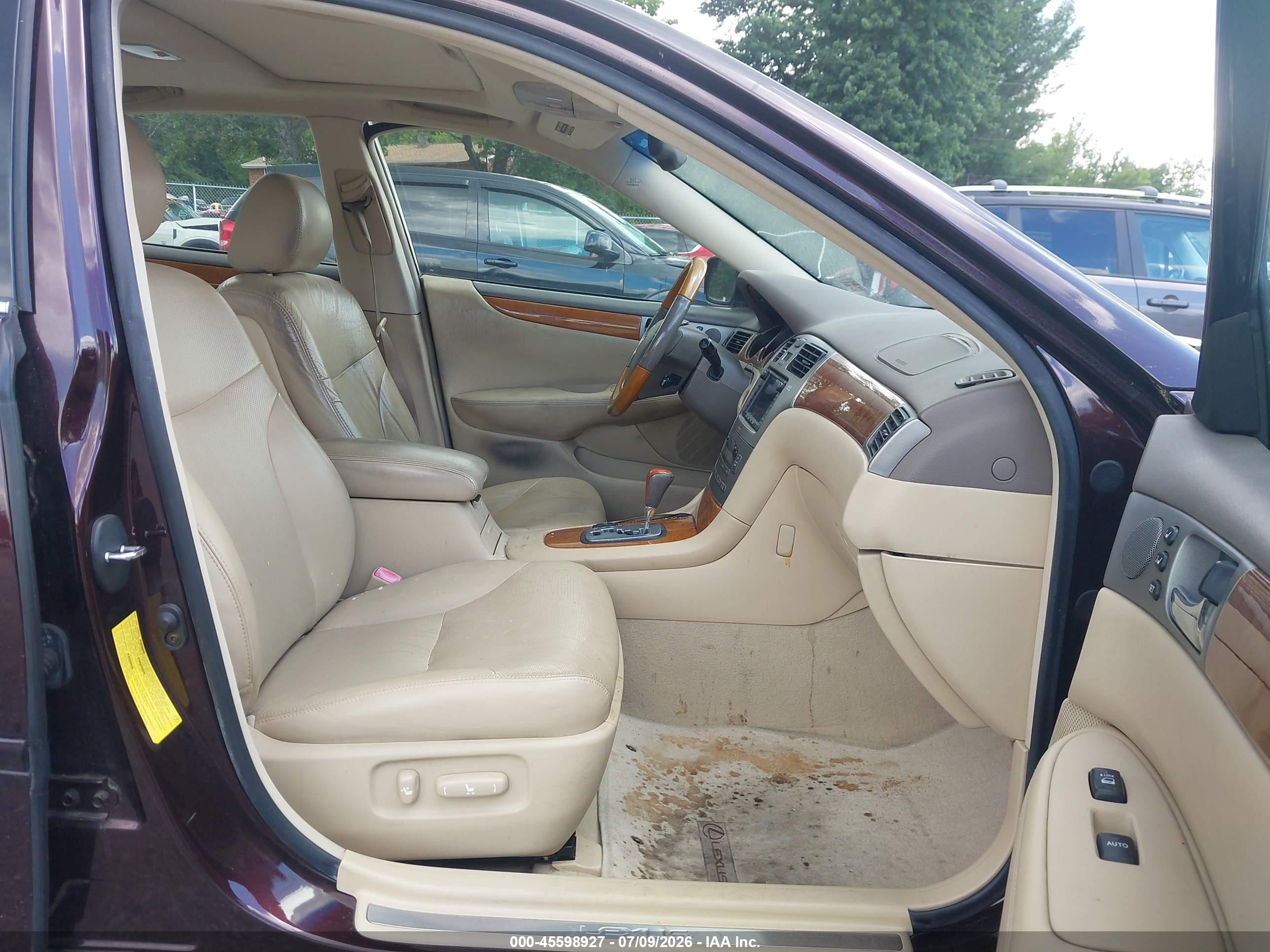 2005 Lexus Es 330   Red vin: JTHBA30G655136775