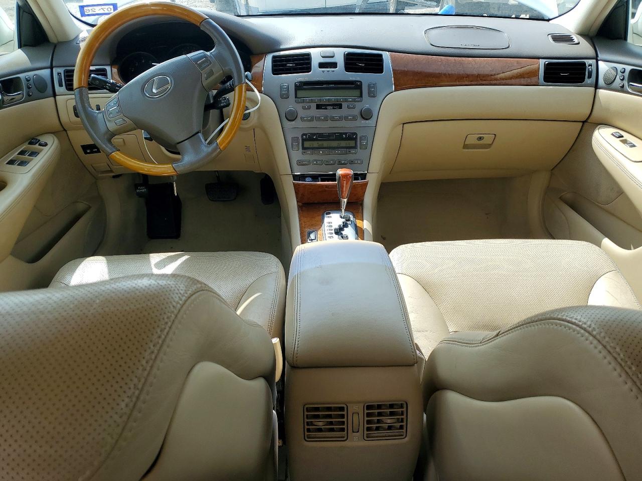 2005 Lexus Es 330 White vin: JTHBA30G655139059