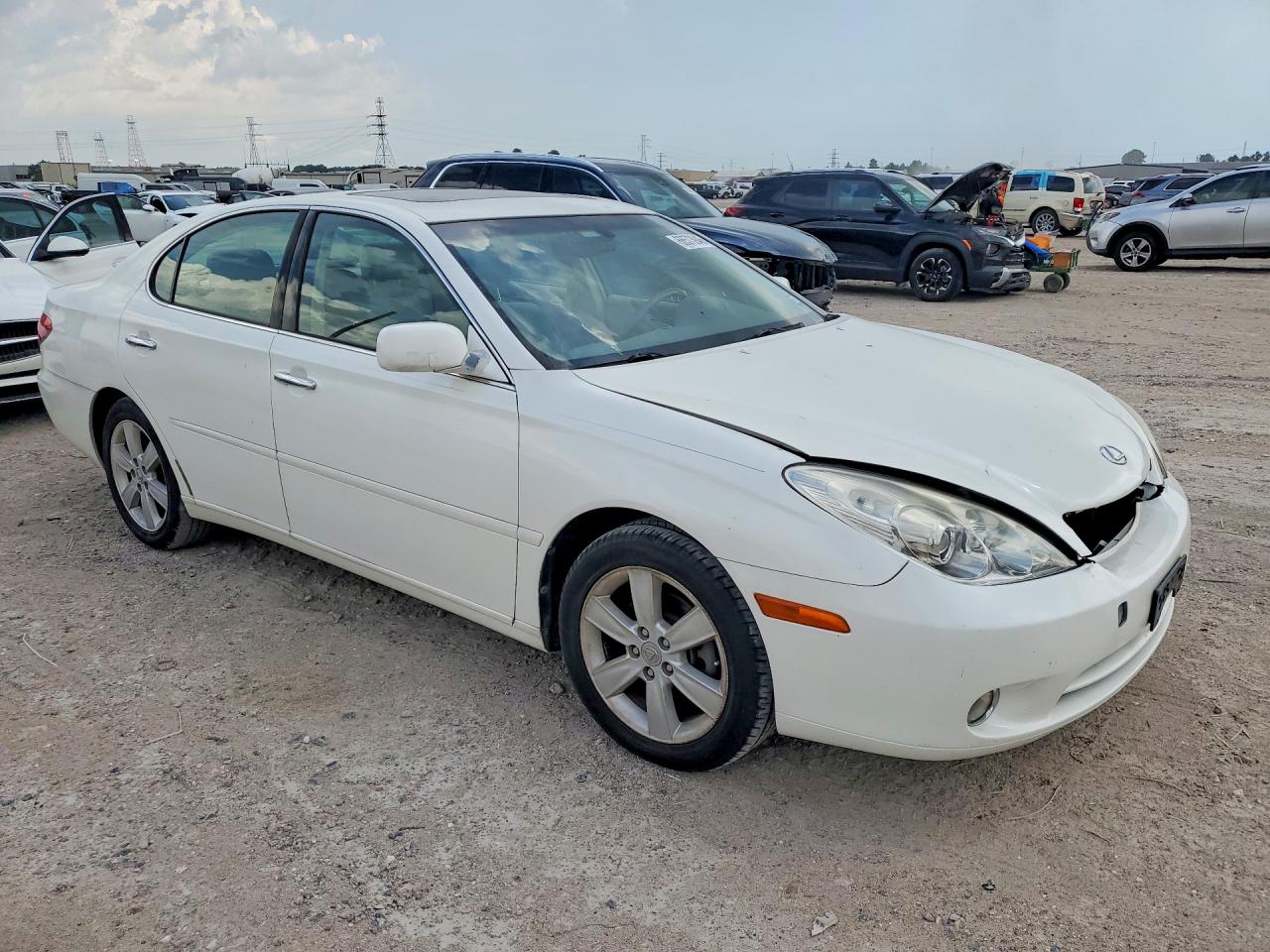 2005 Lexus Es 330 White vin: JTHBA30G655139059