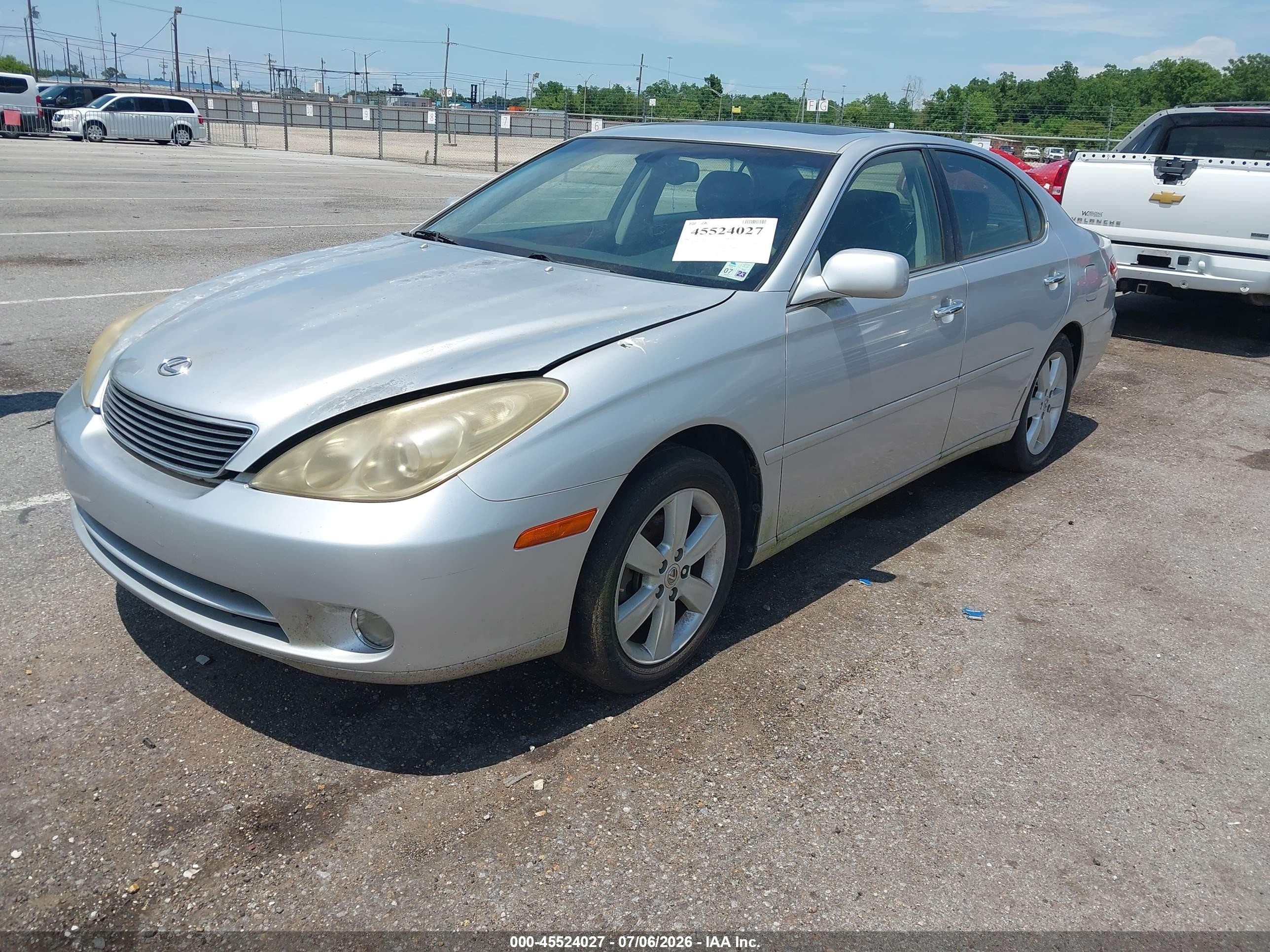 2006 Lexus Es 330   Gray vin: JTHBA30G665145123