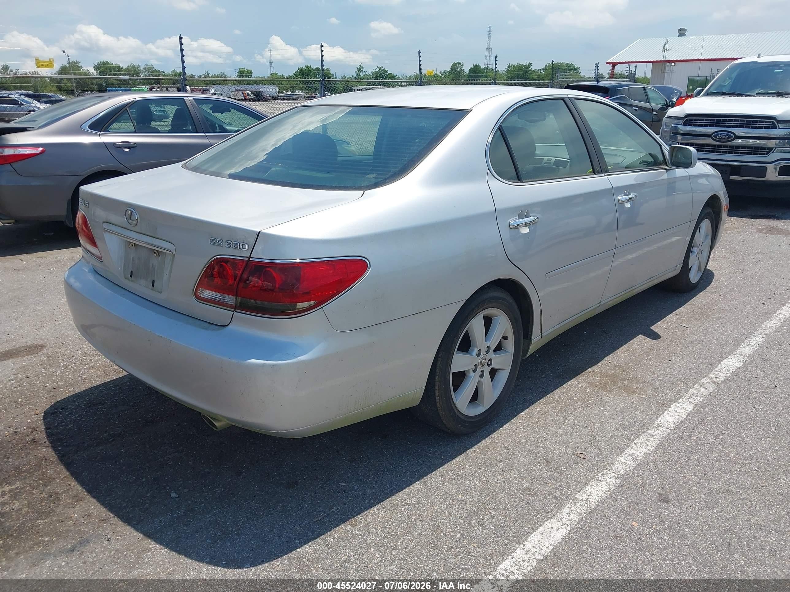2006 Lexus Es 330   Gray vin: JTHBA30G665145123