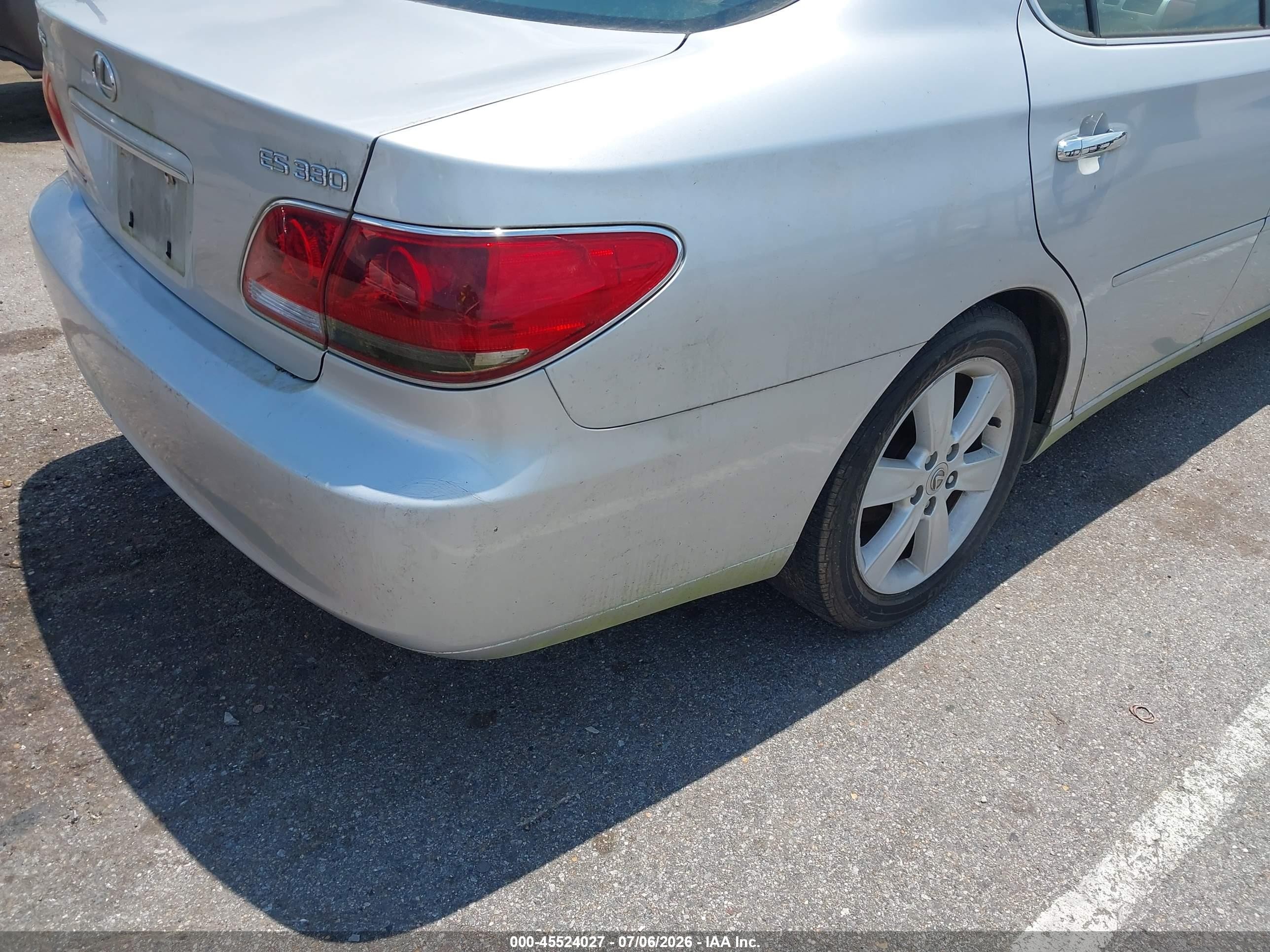 2006 Lexus Es 330   Gray vin: JTHBA30G665145123