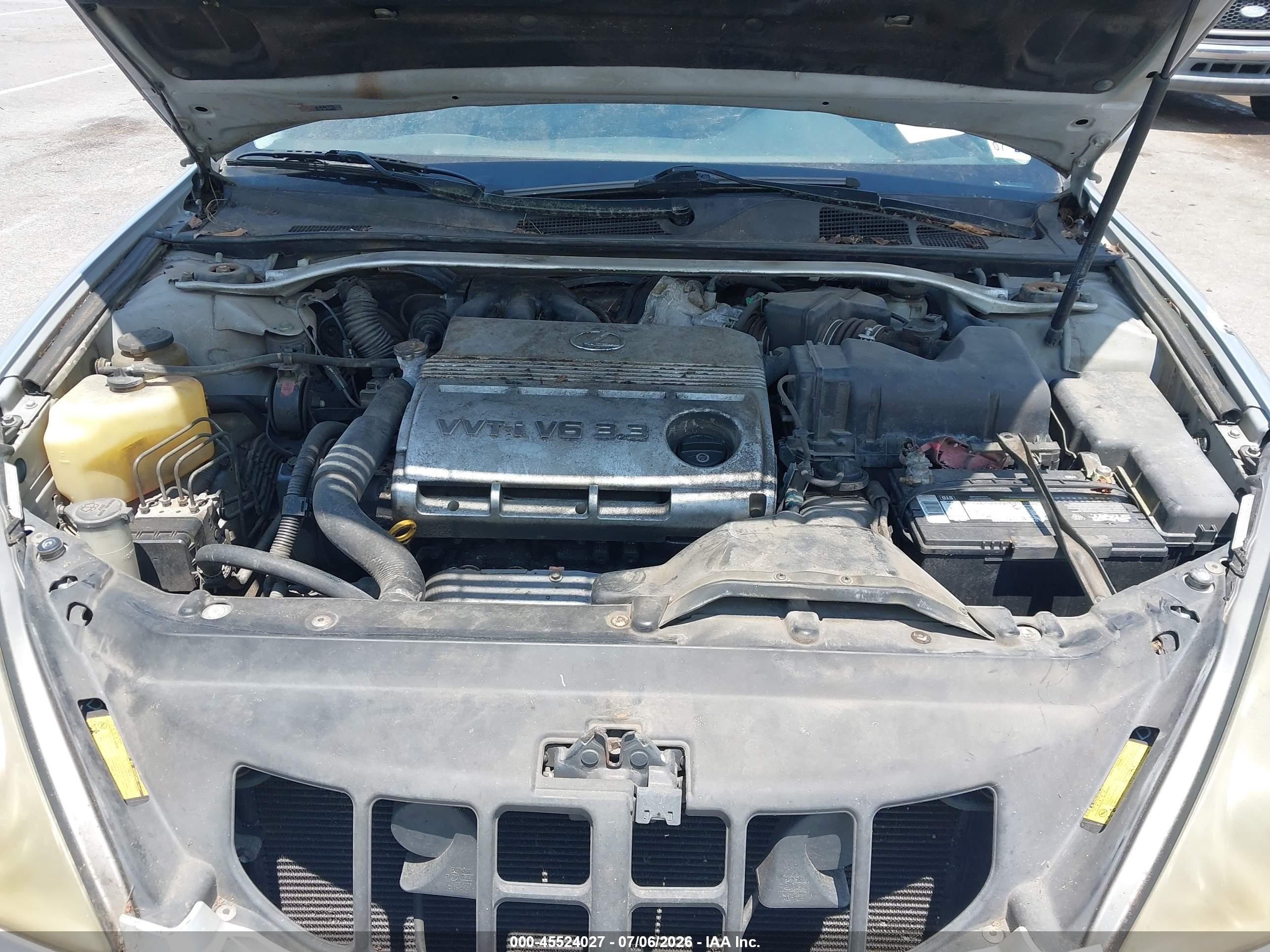 2006 Lexus Es 330   Gray vin: JTHBA30G665145123