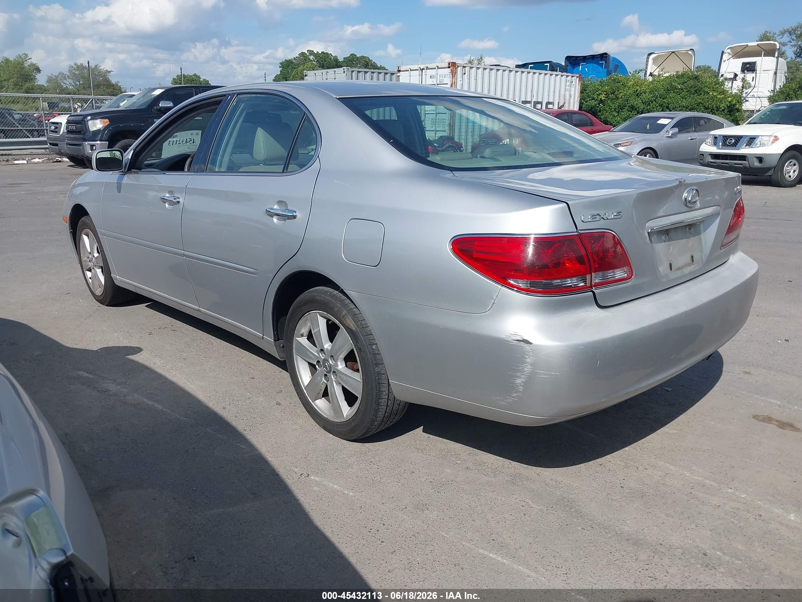 2006 Lexus Es 330   Silver vin: JTHBA30G665153609