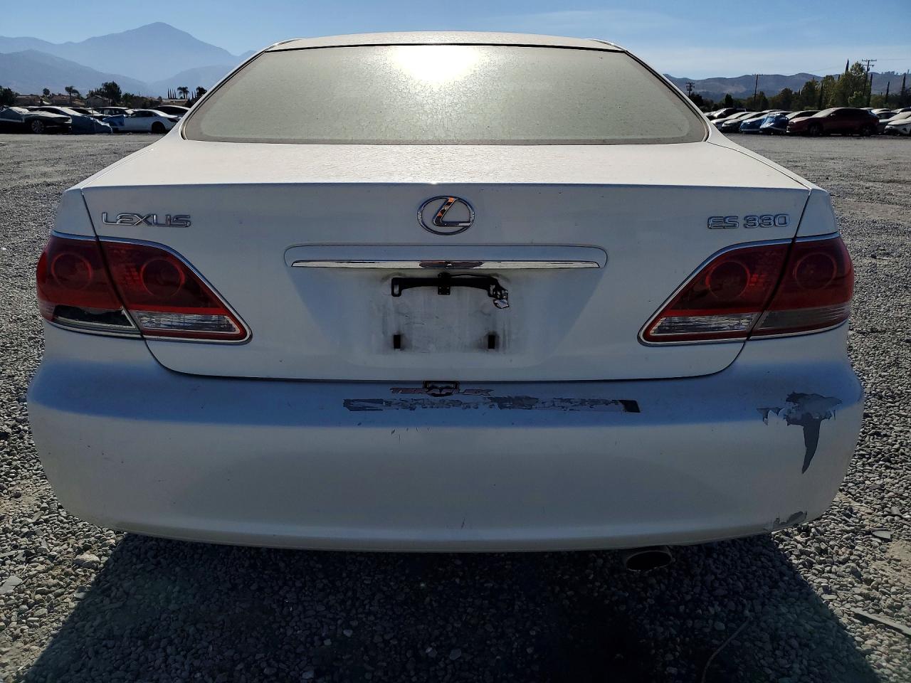 2006 Lexus Es 330 White vin: JTHBA30G665157353