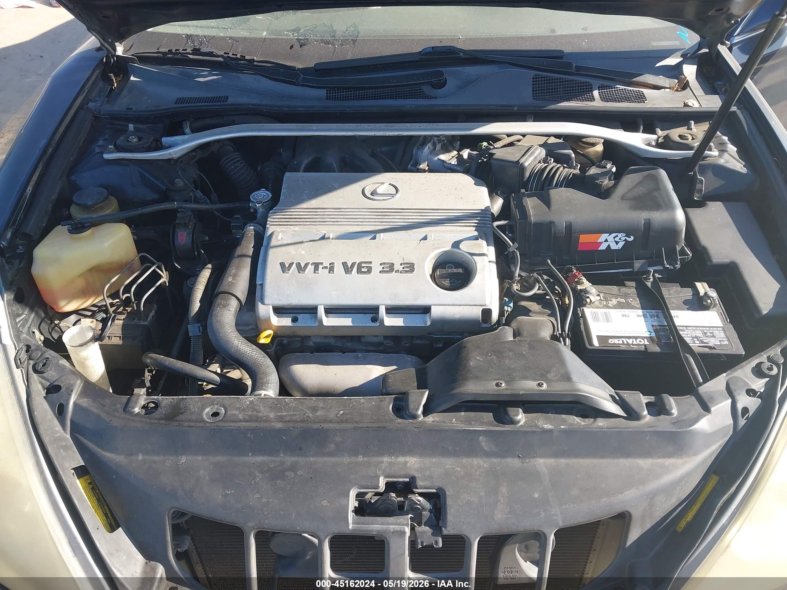 2004 Lexus Es 330 Dark Blue vin: JTHBA30G740008573