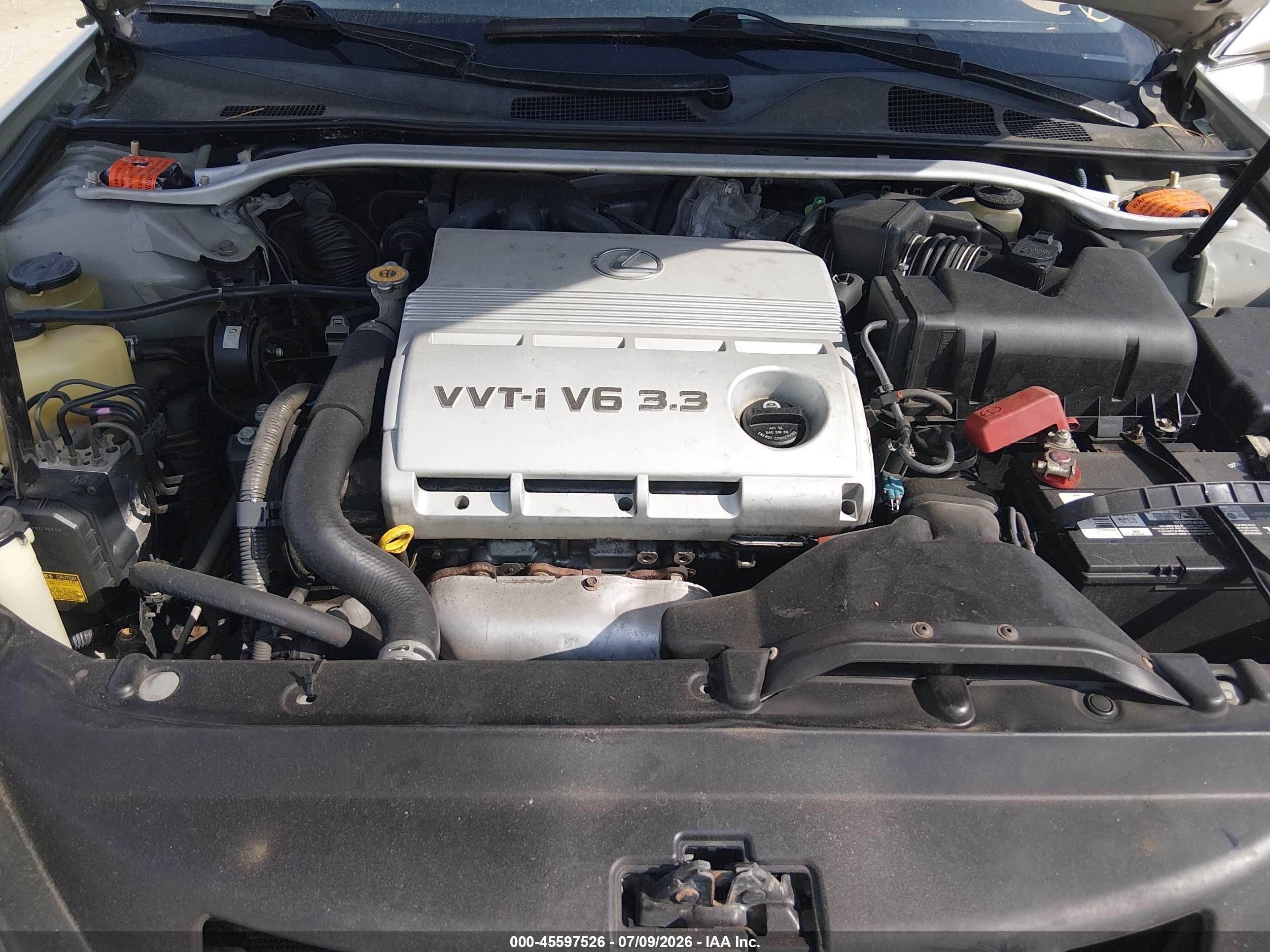 2004 Lexus Es 330   Silver vin: JTHBA30G740021906