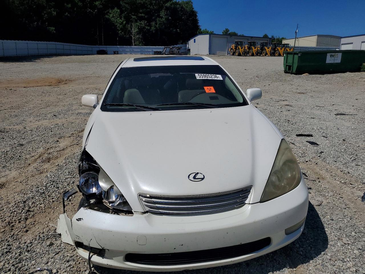 2004 Lexus Es 330 White vin: JTHBA30G740022621