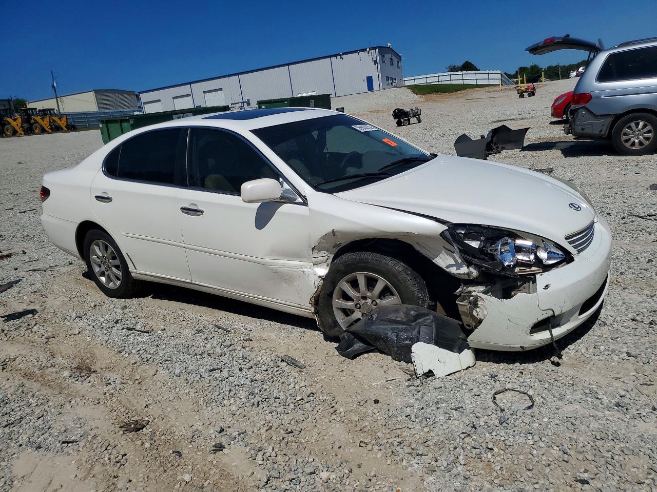 2004 Lexus Es 330 White vin: JTHBA30G740022621