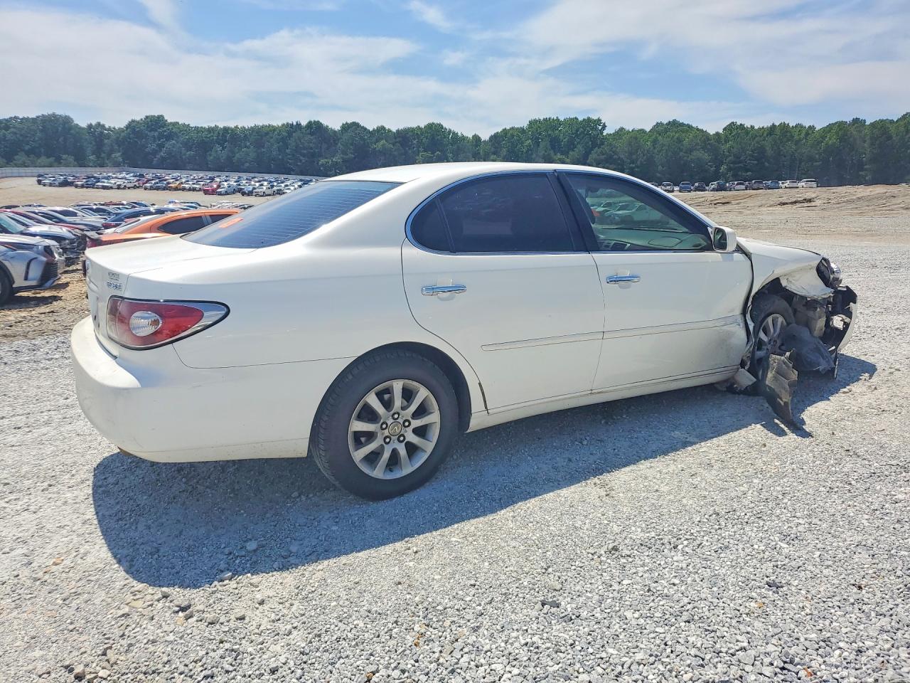2004 Lexus Es 330 White vin: JTHBA30G740022621
