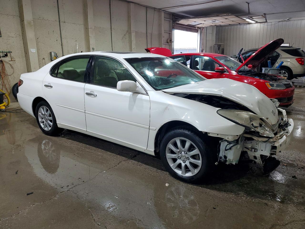 2004 Lexus Es 330 White vin: JTHBA30G745032262