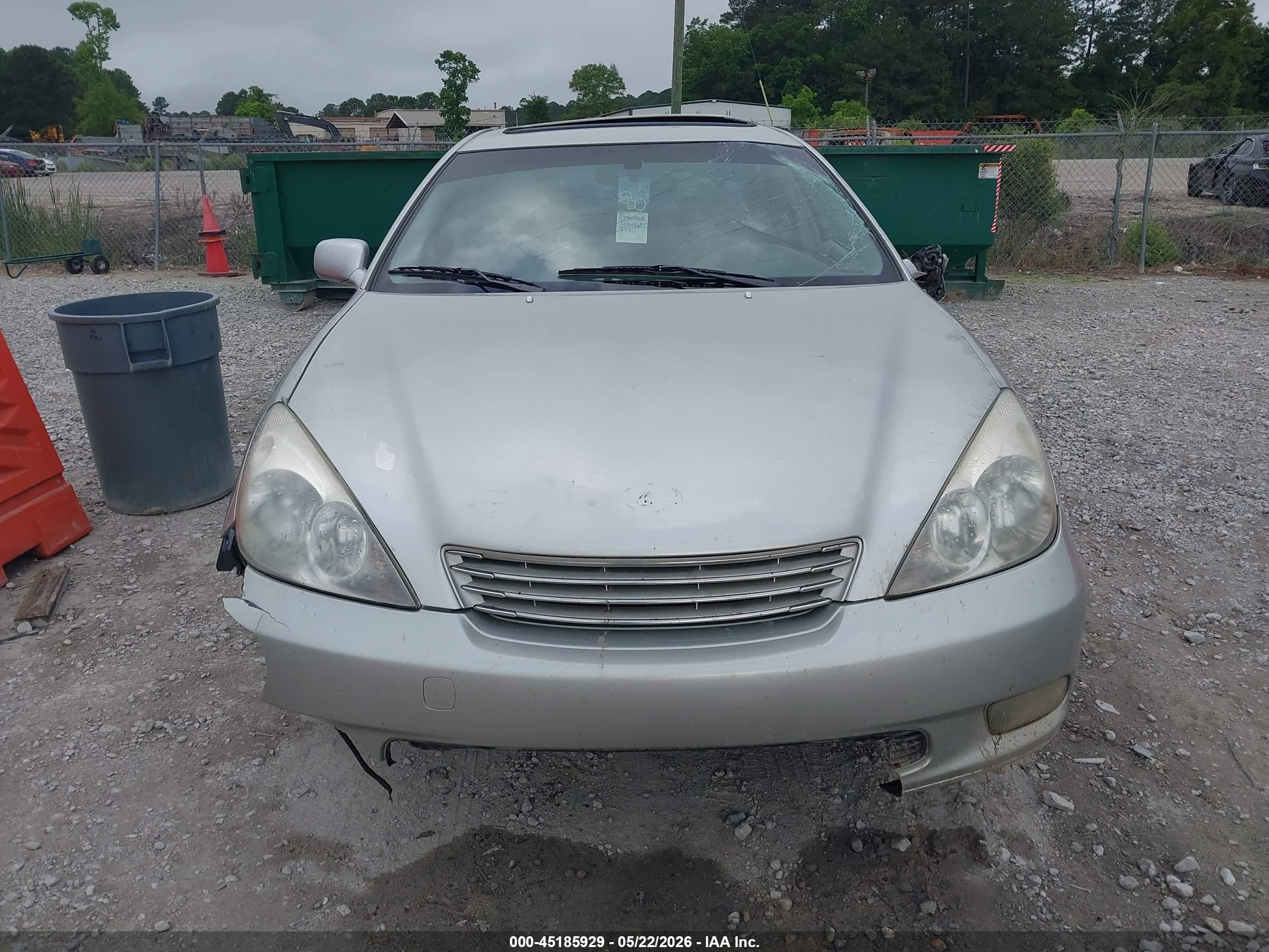 2004 Lexus Es 330   Silver vin: JTHBA30G745032679