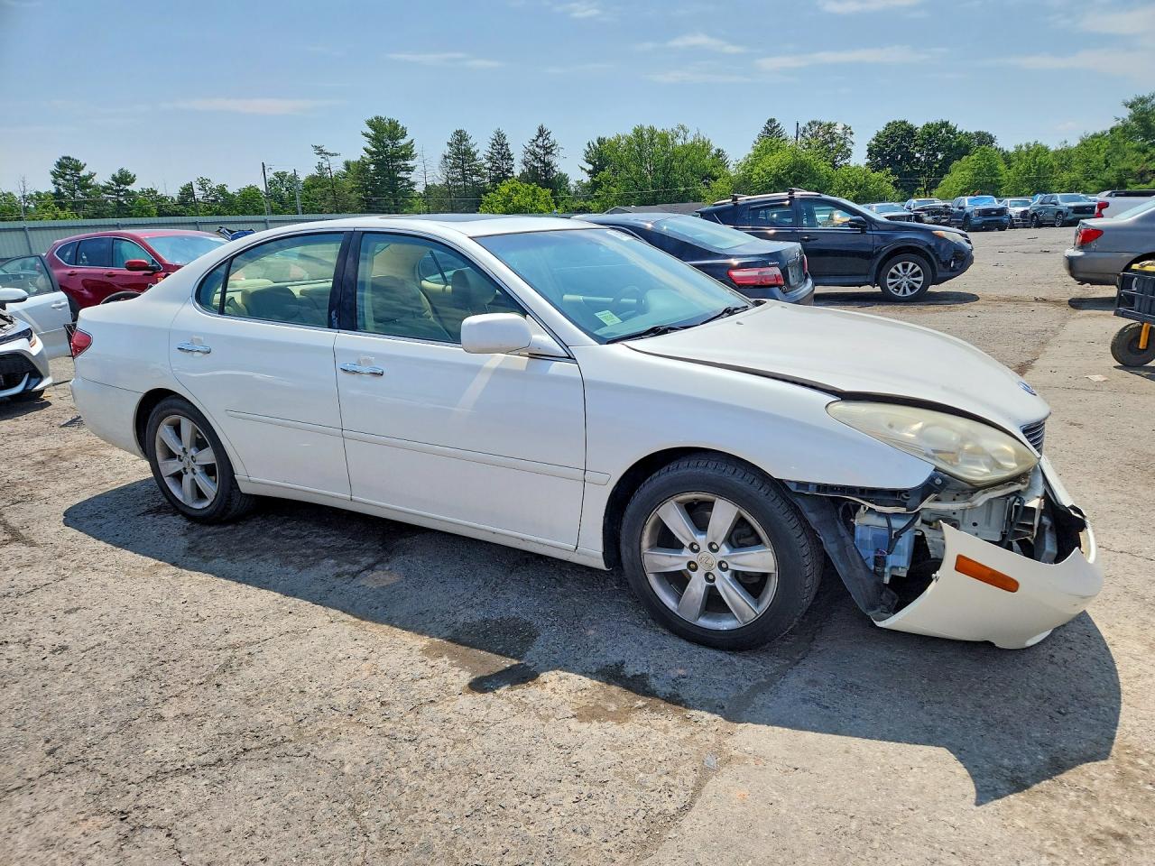 2005 Lexus Es 330 White vin: JTHBA30G755059995