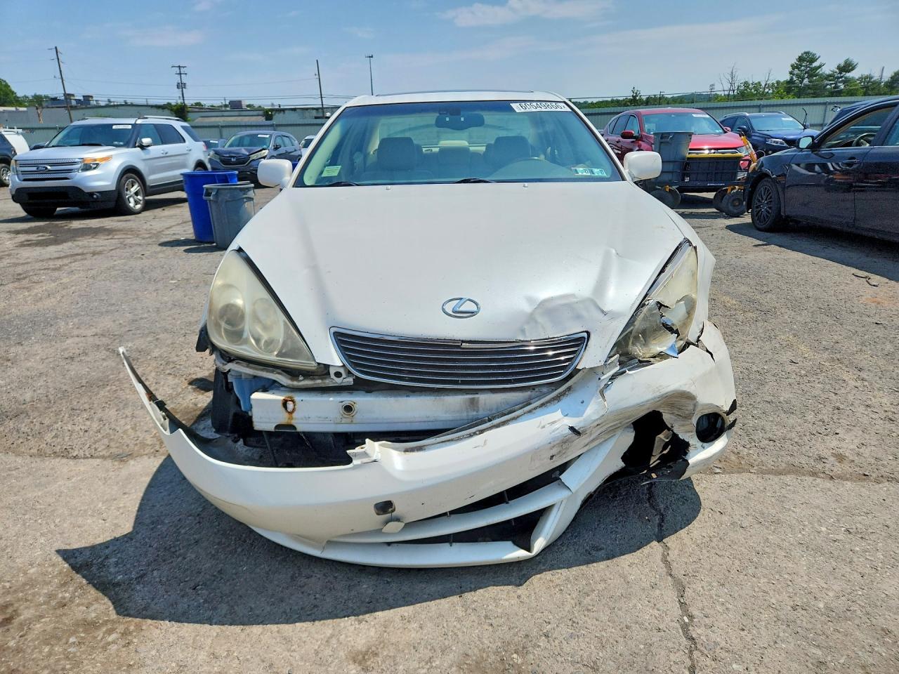 2005 Lexus Es 330 White vin: JTHBA30G755059995