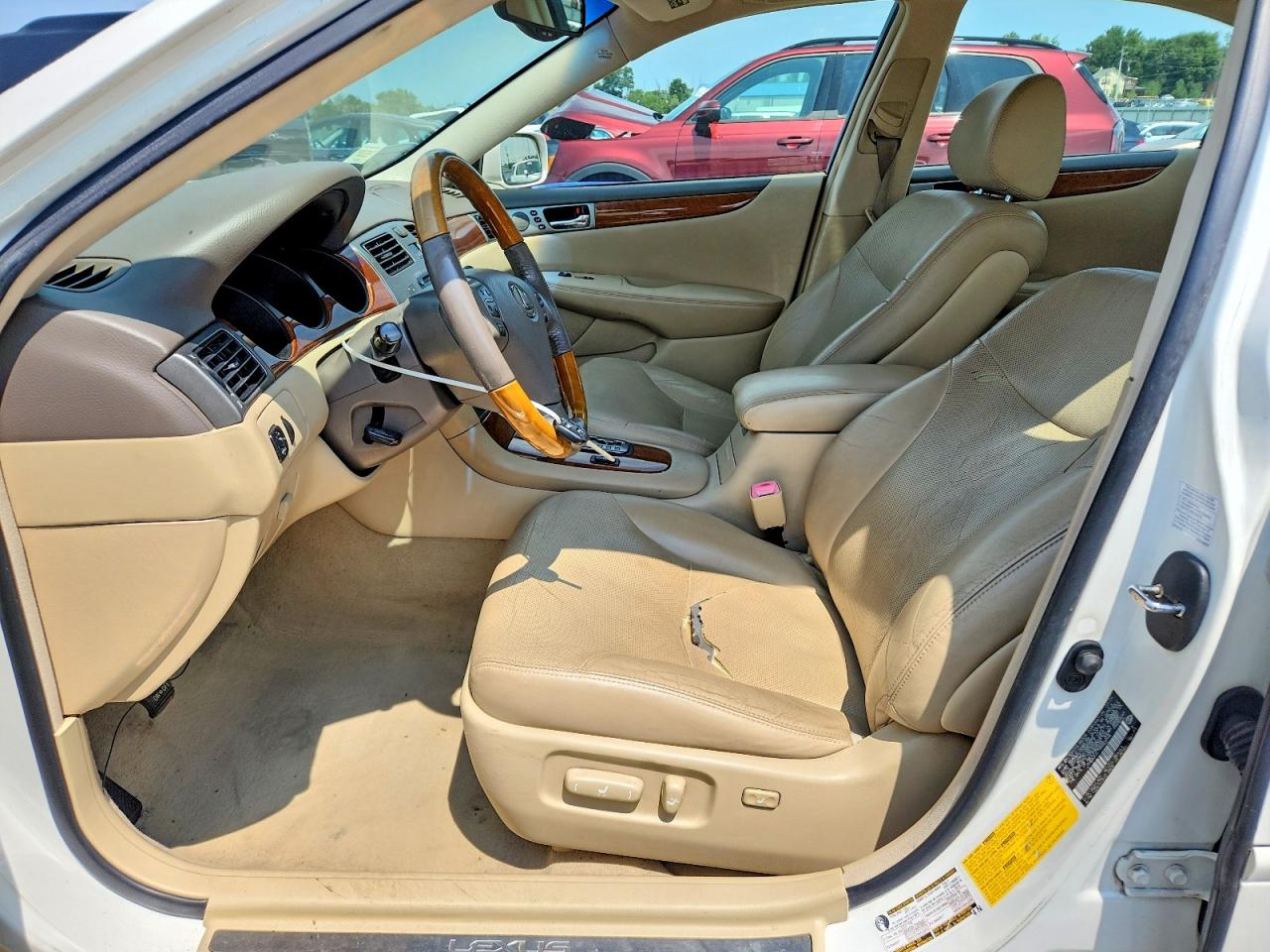 2005 Lexus Es 330 White vin: JTHBA30G755059995