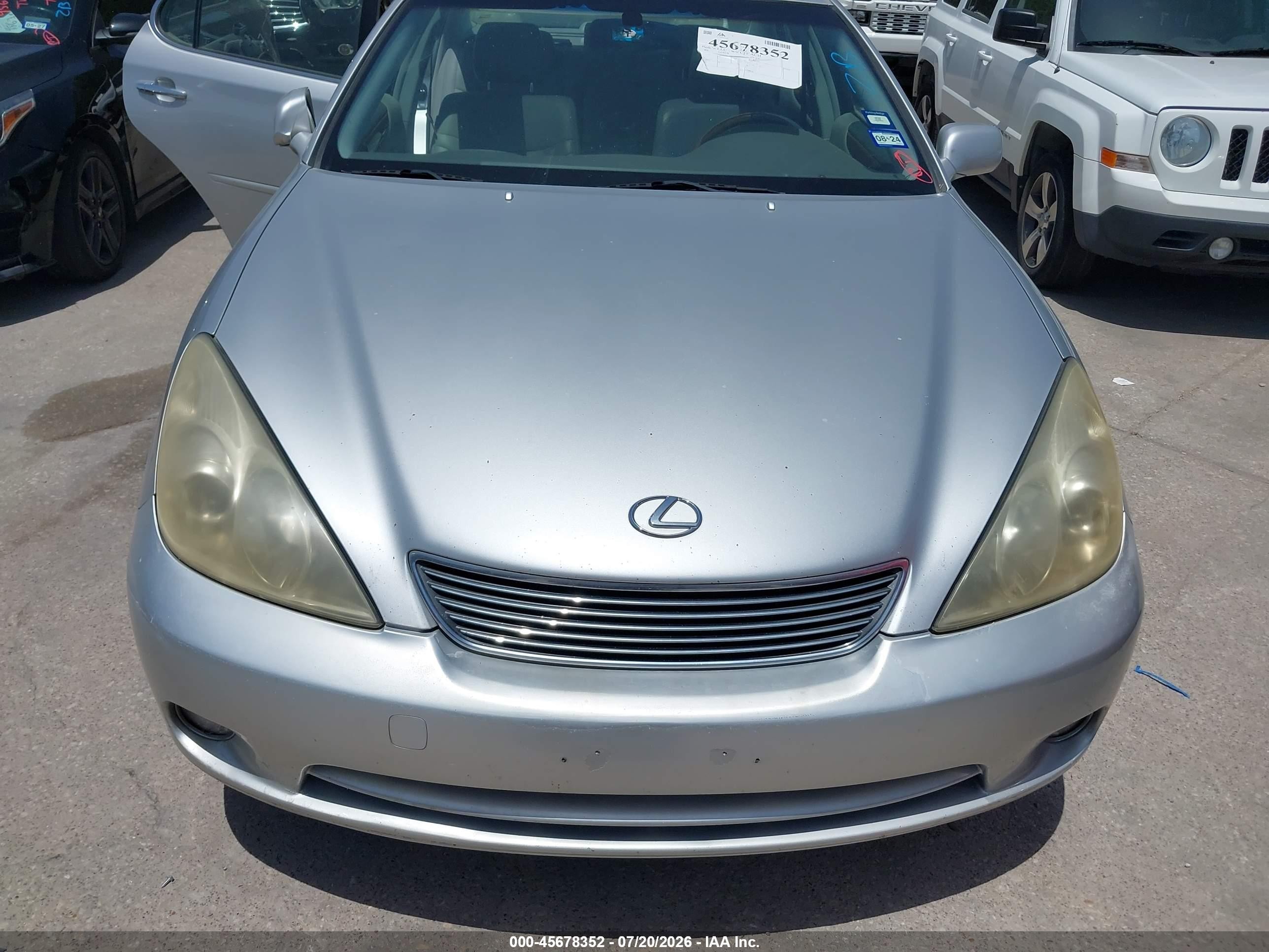 2005 Lexus Es 330   Silver vin: JTHBA30G755065571