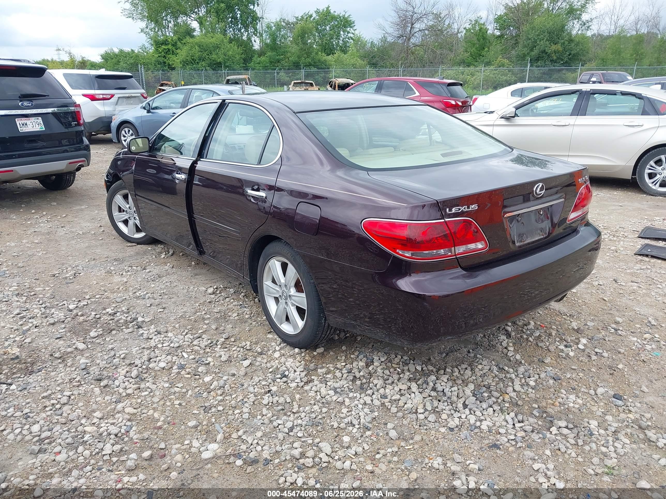 2005 Lexus Es 330 Black vin: JTHBA30G755072438